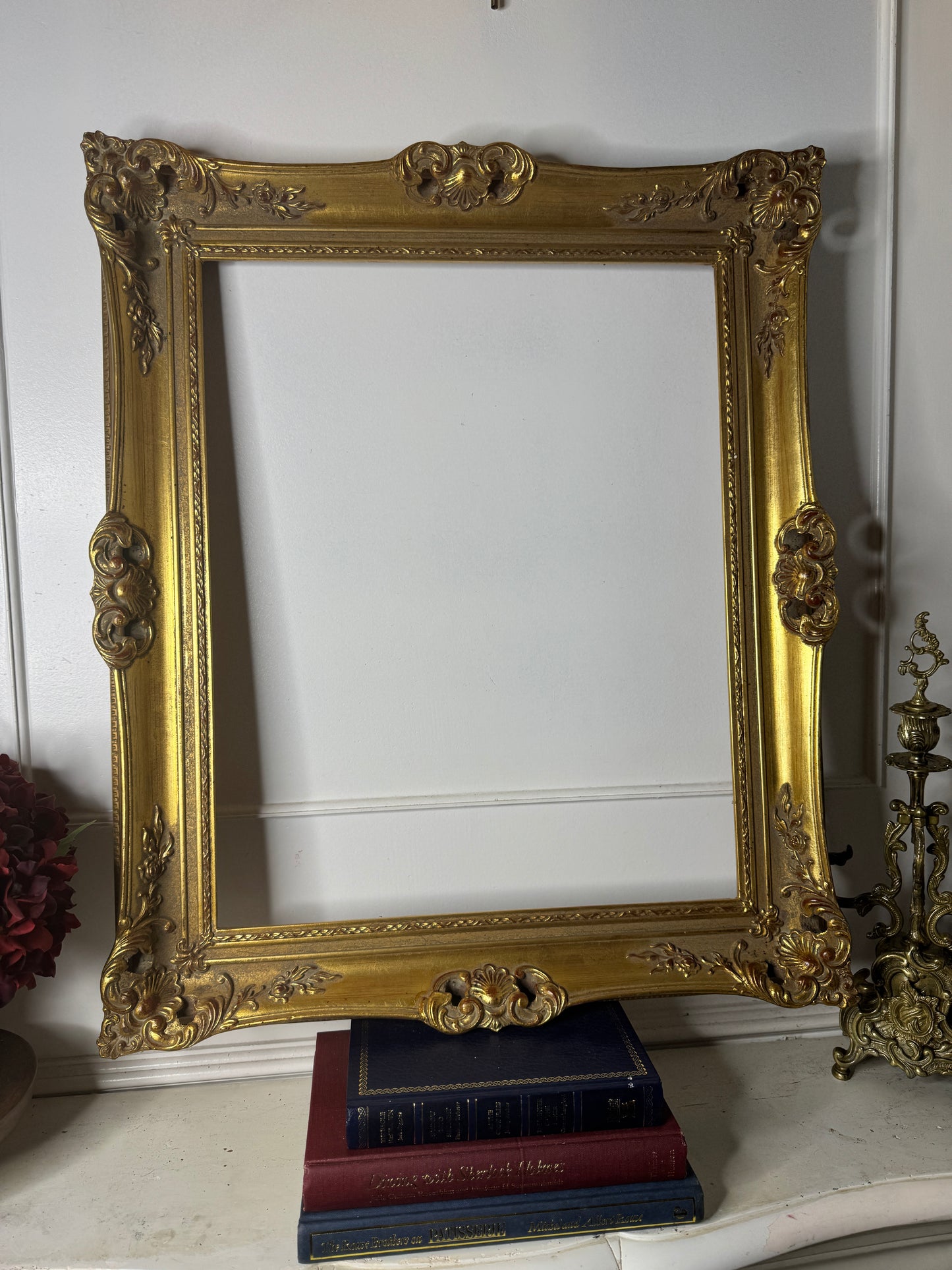 Czech Royalty – Vintage Gold Gilt Ornate Frame from Bohemia