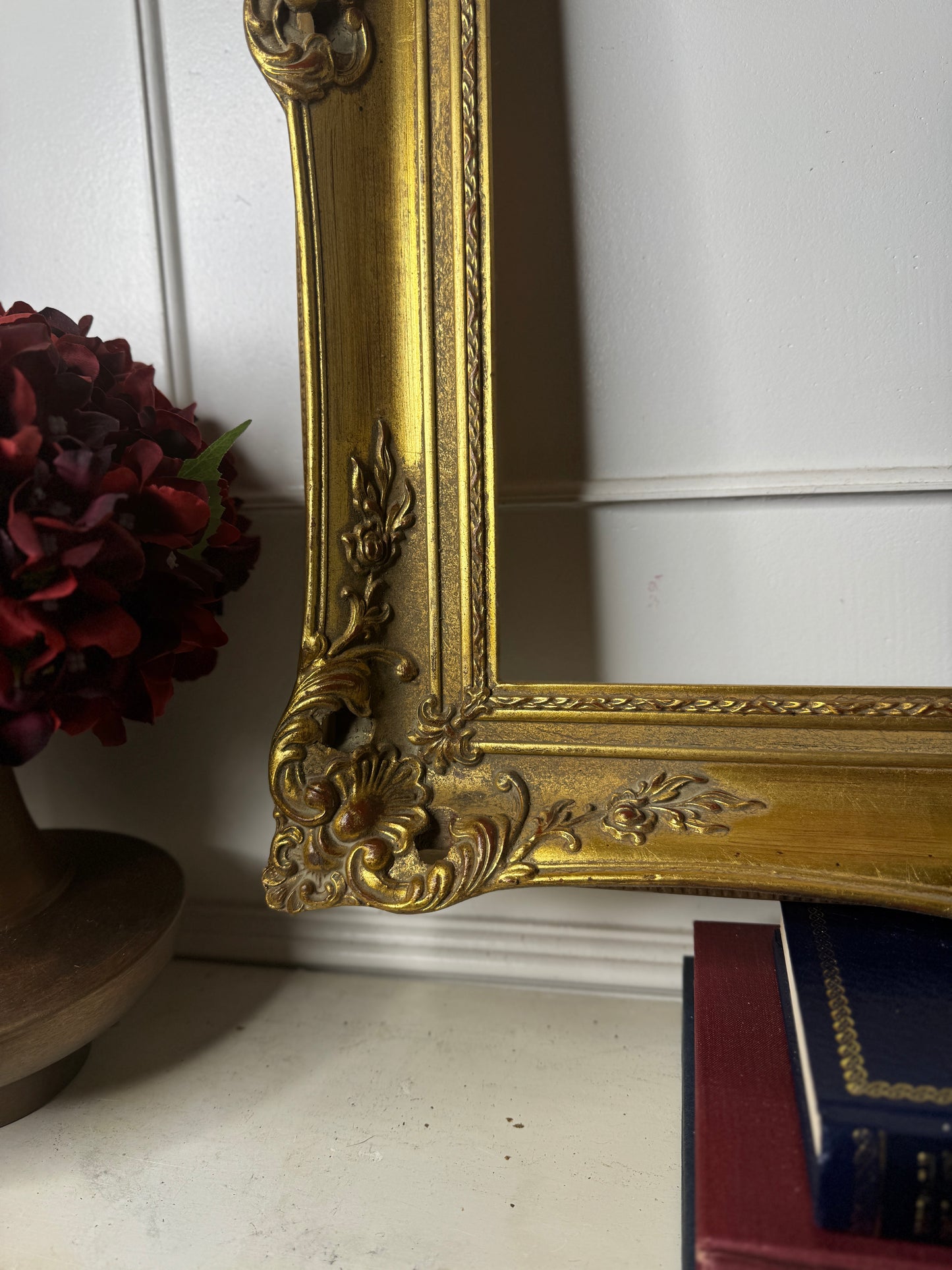 Czech Royalty – Vintage Gold Gilt Ornate Frame from Bohemia