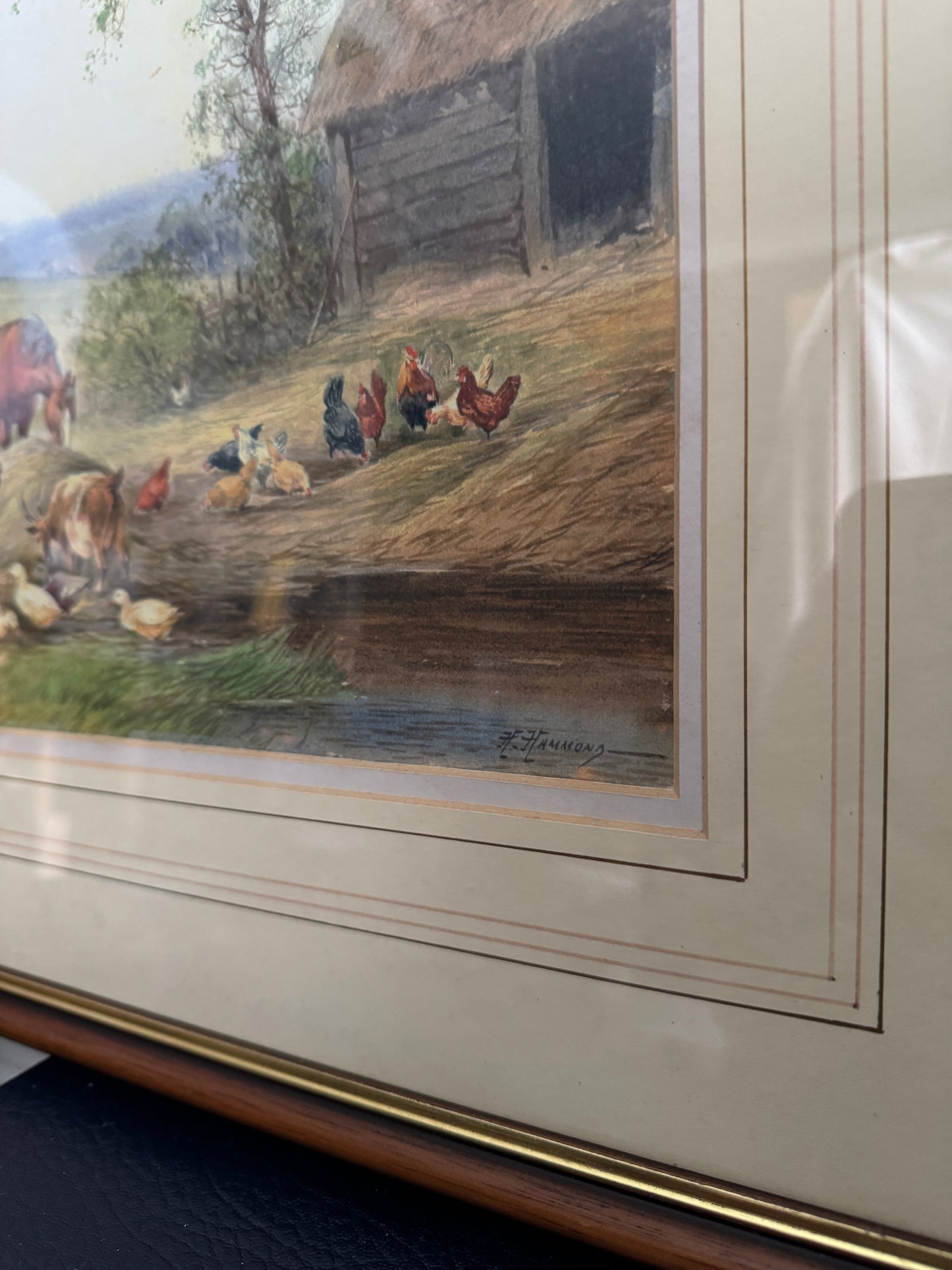 Tranquil Countryside Charm: Rural Scene by A.D. Bell (Horace Hammond)