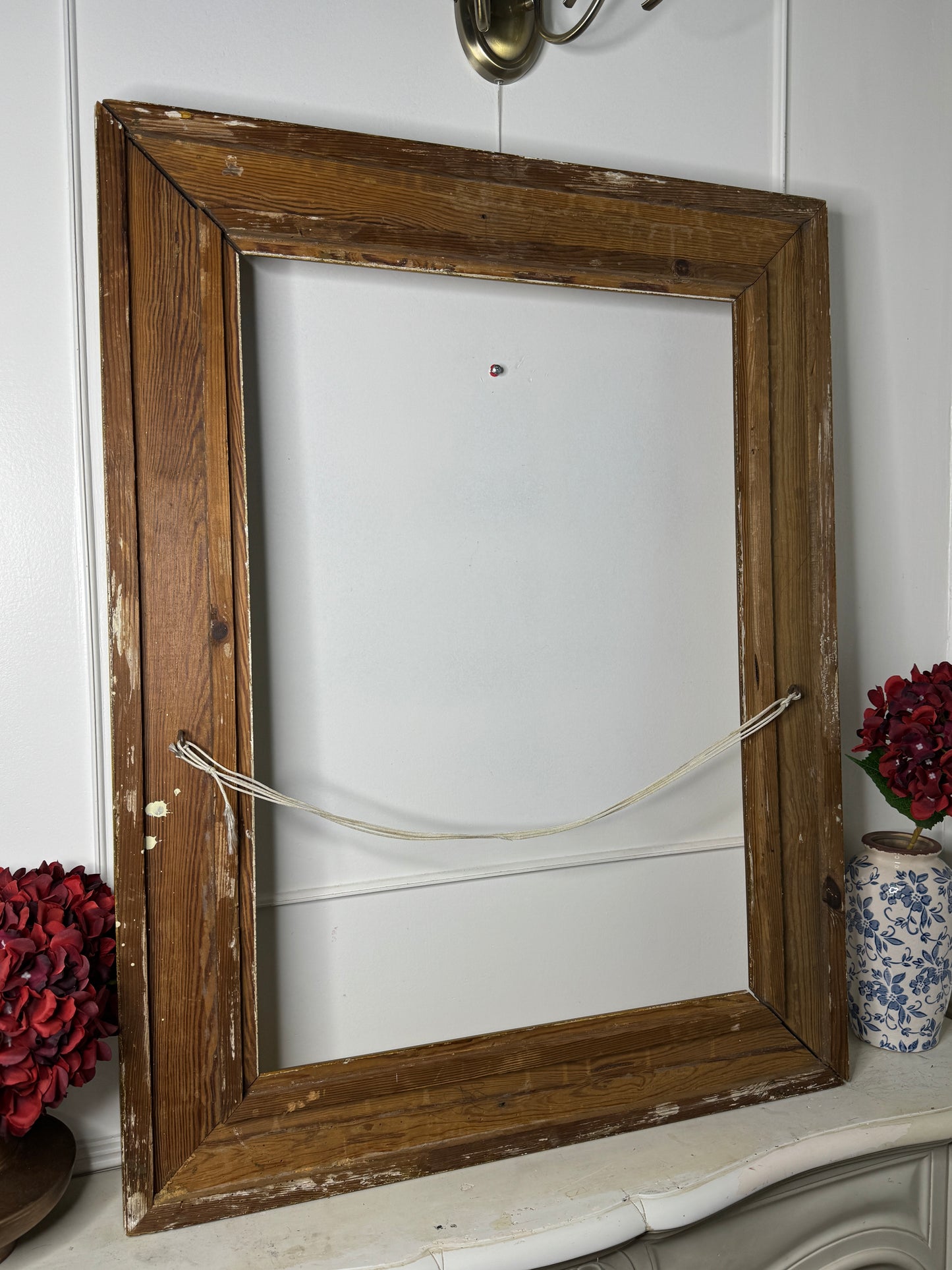 Antique Ornate Gold Frame with 1970s K. Bowman Original Oil Painting