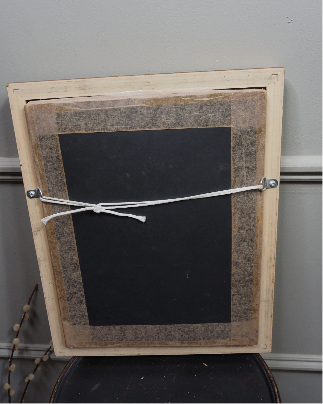 Antique Padded Silk-on-Silk Embroidery on Board in Ornate Gold Gilt Frame