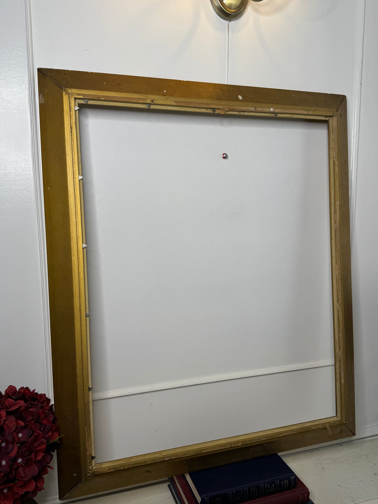 Extra Thick Antique Gold Frame – Large Rome Ornate Frame