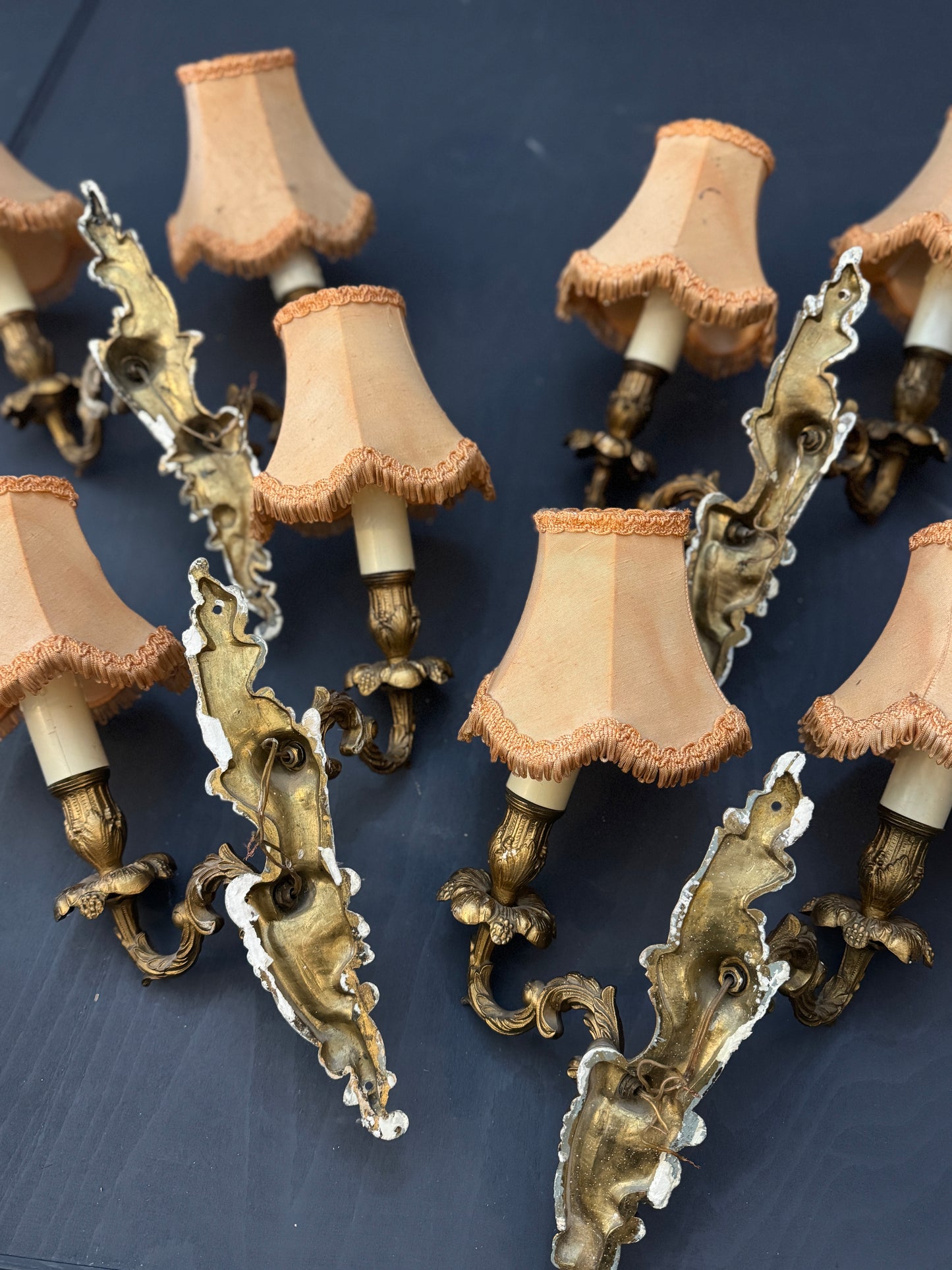 French Gilded Antique Wall Lights & Wall Scone