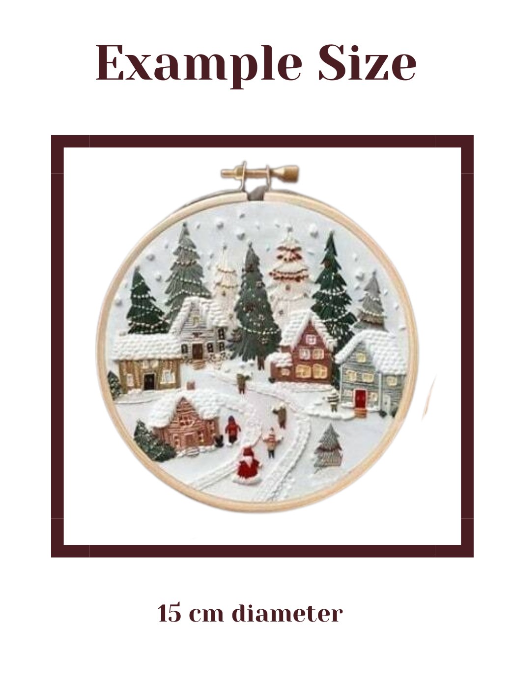 Embroidery Kit – Winter Snowland in the Mountains