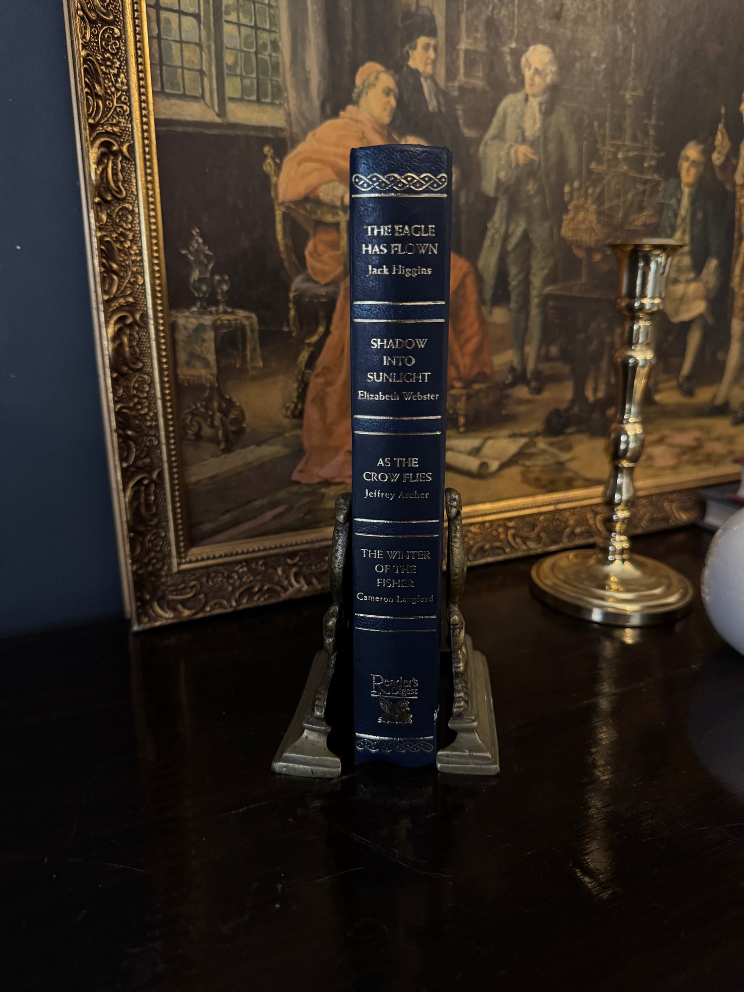 Vintage Brass Pheasant Bookend