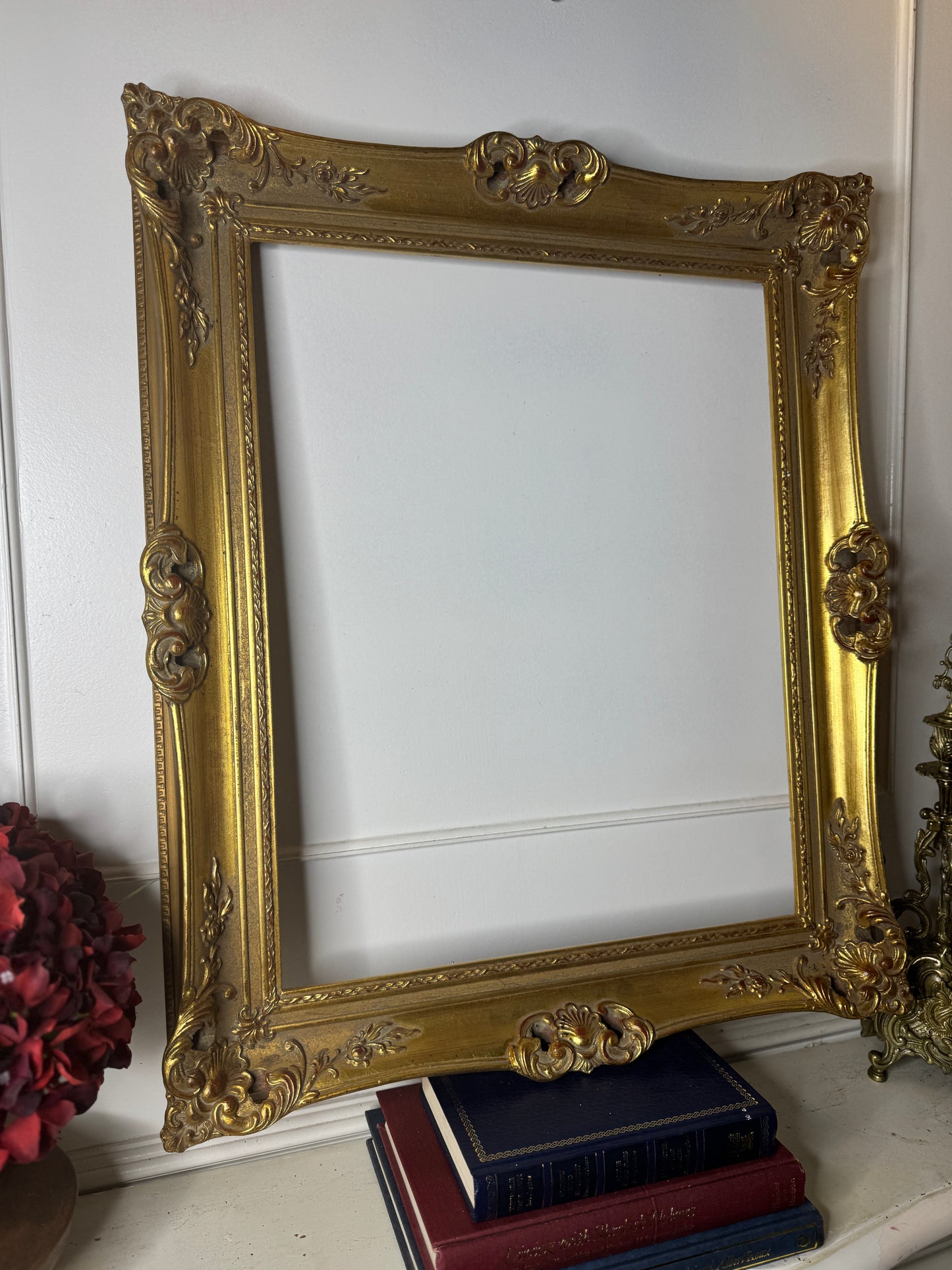 Czech Royalty – Vintage Gold Gilt Ornate Frame from Bohemia