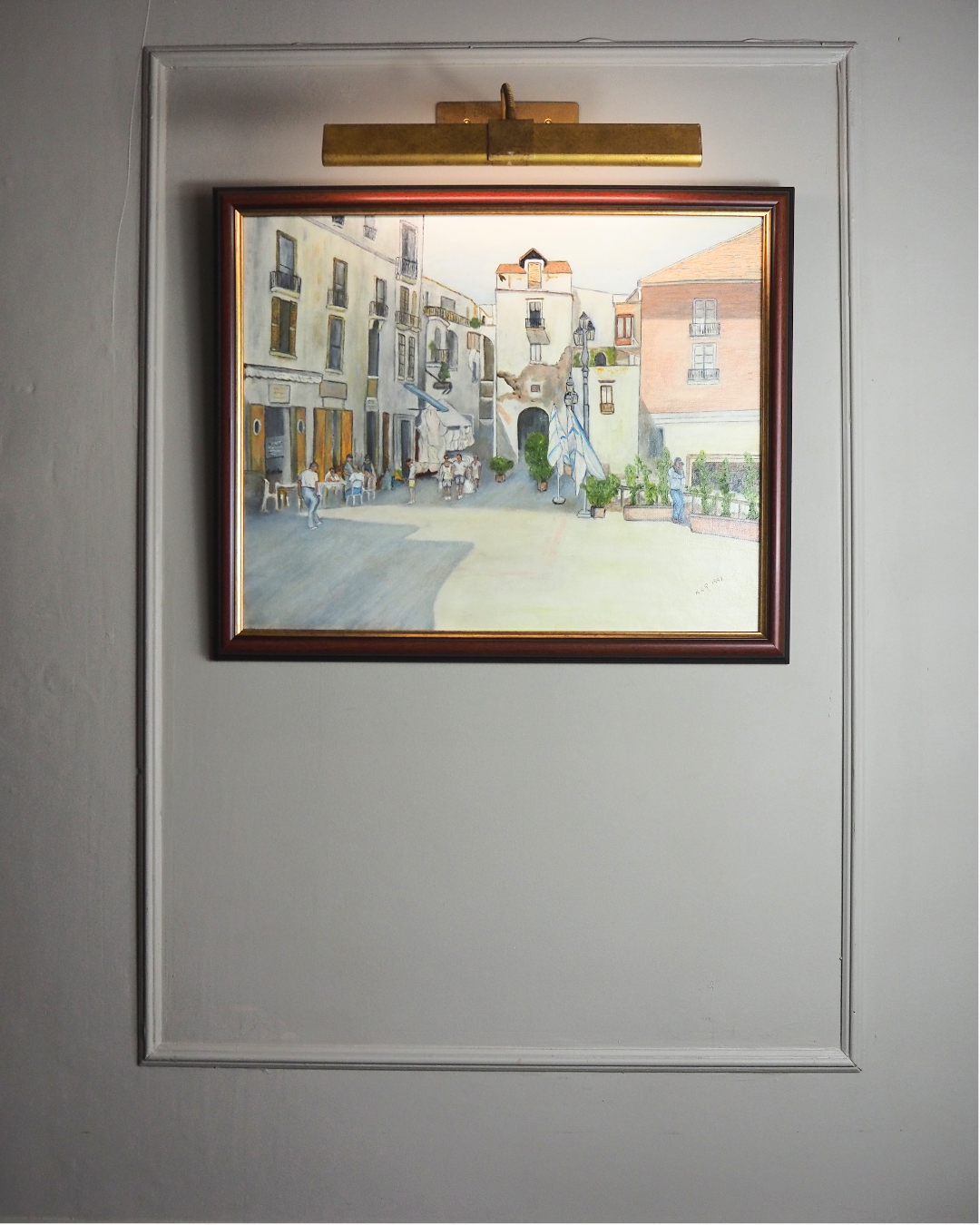 Italy's Living History - Original Oil Painting by N.G. Reynolds