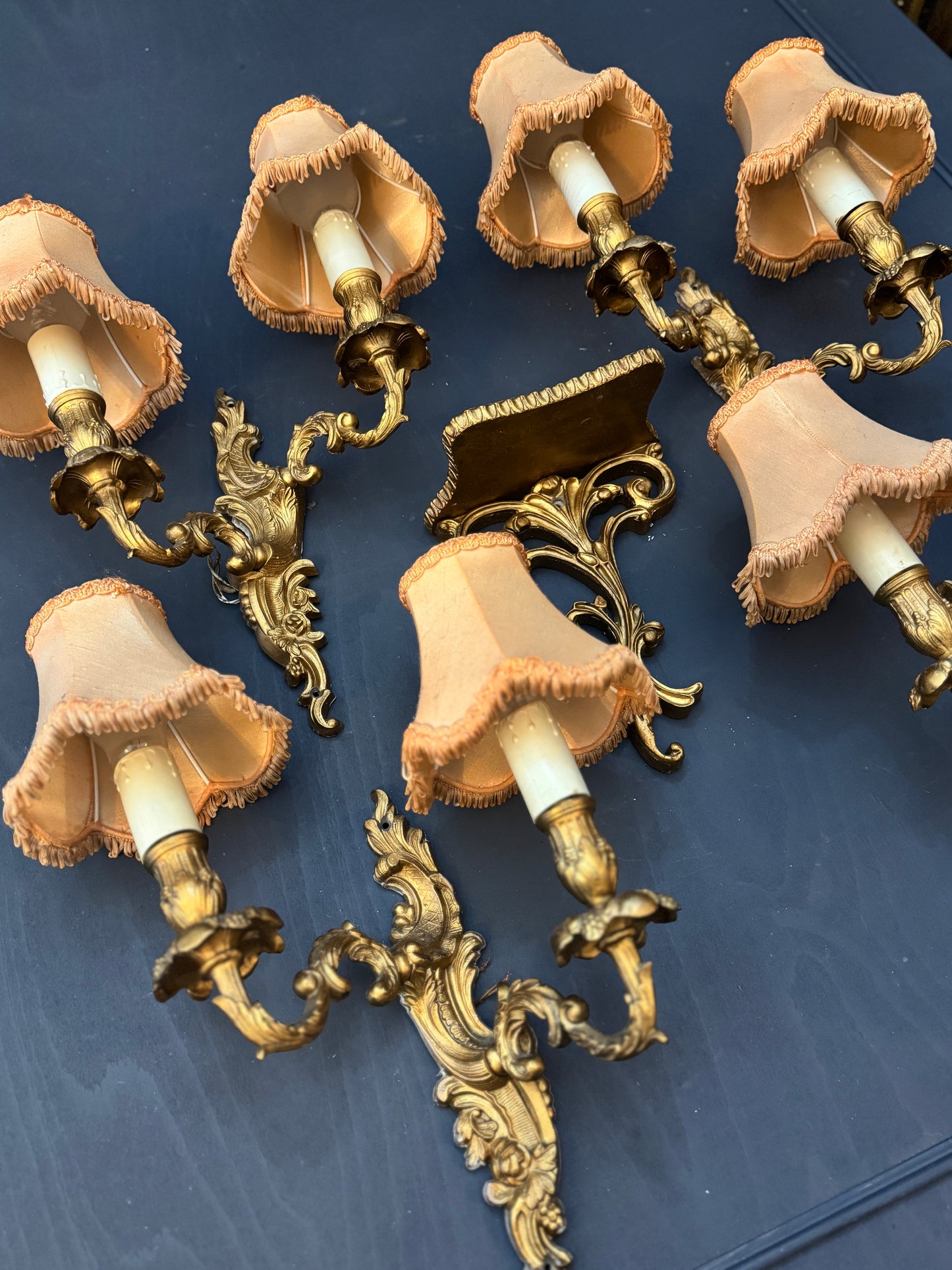 French Gilded Antique Wall Lights & Wall Scone