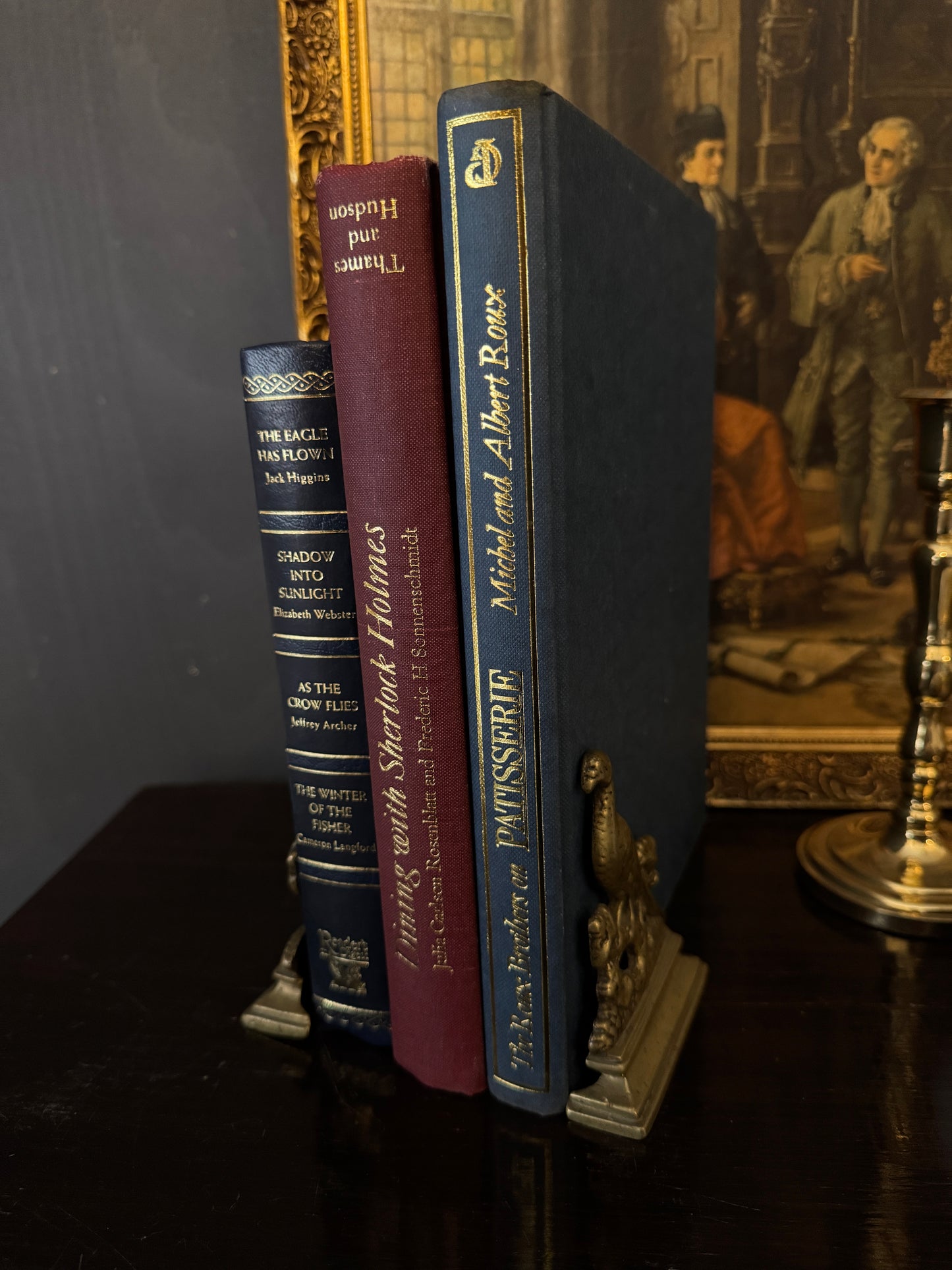 Vintage Brass Pheasant Bookend