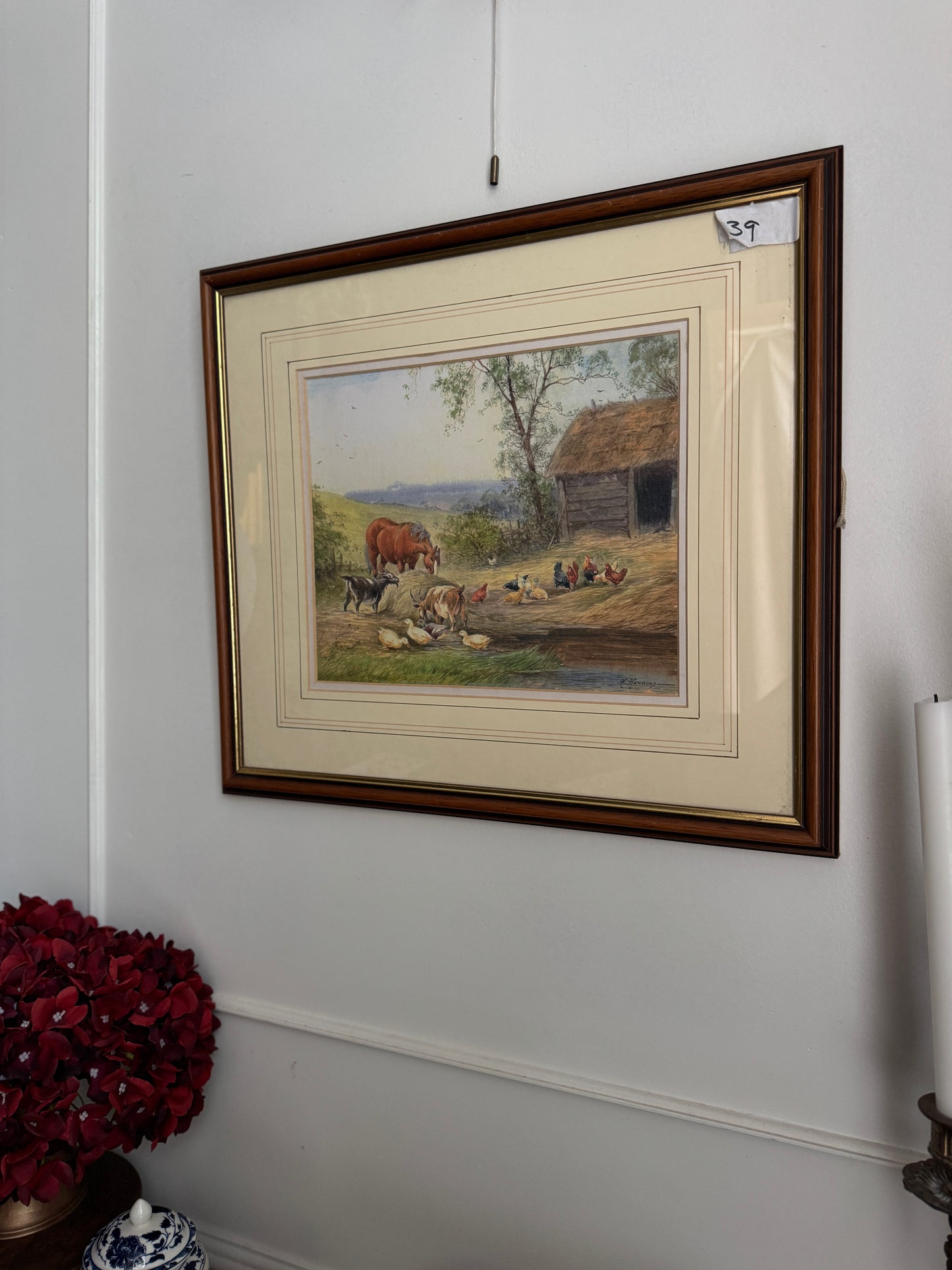 Tranquil Countryside Charm: Rural Scene by A.D. Bell (Horace Hammond)