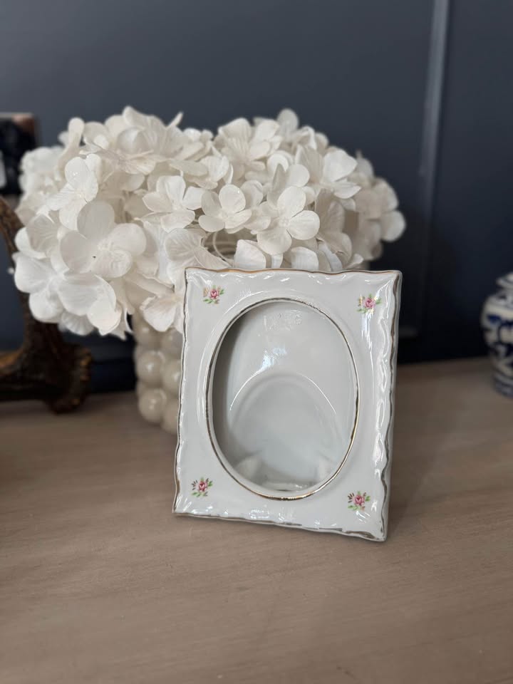 Vintage Small Ceramic Photo Frame – Unique Handcrafted Design
