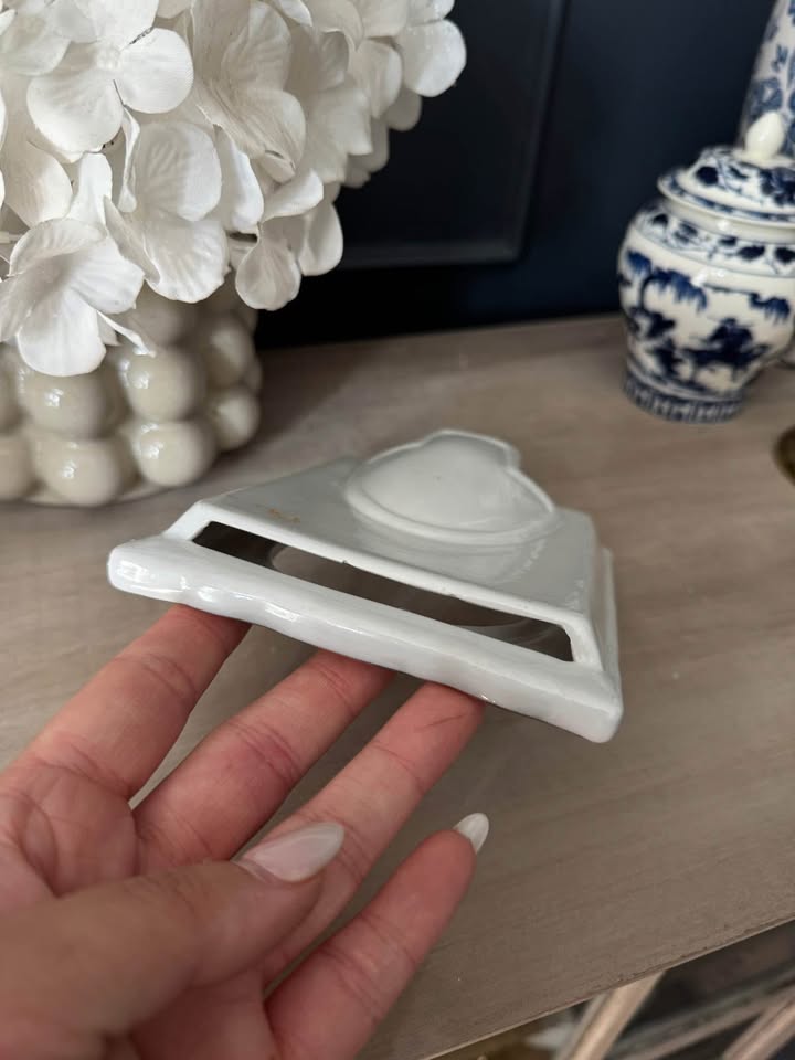 Vintage Small Ceramic Photo Frame – Unique Handcrafted Design