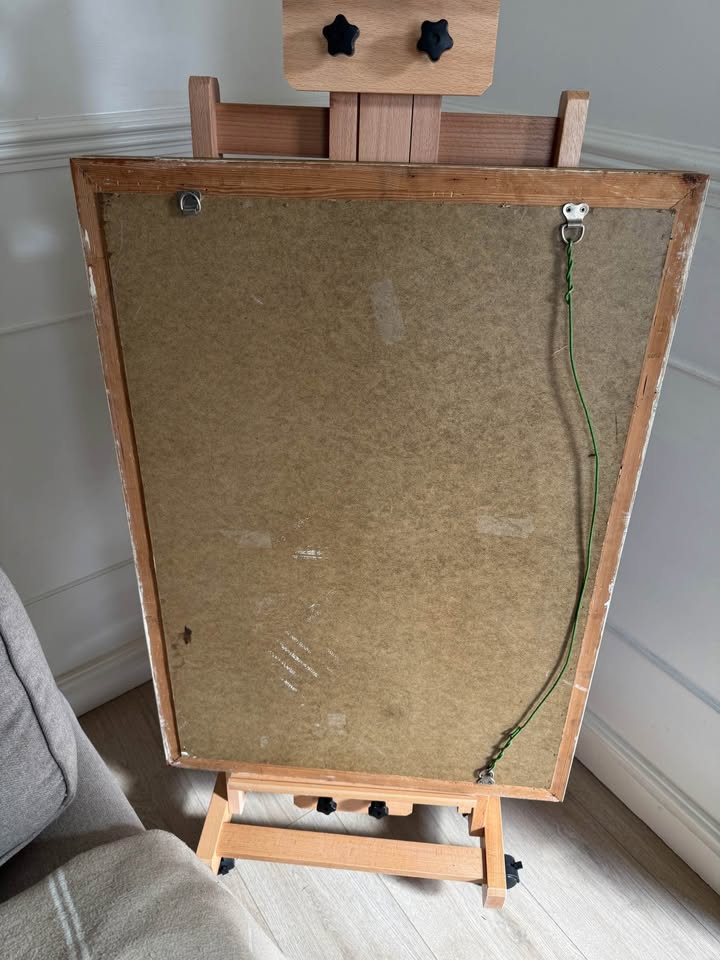Vintage Large Gold Heavy Mirror in Belvoir Frame