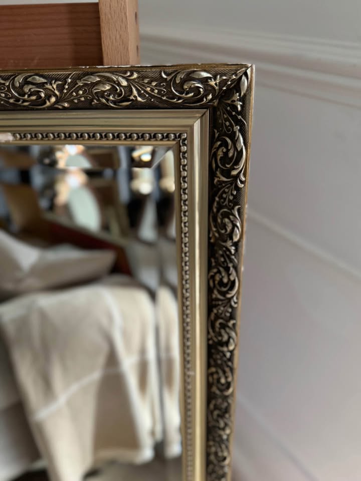 Vintage Large Gold Heavy Mirror in Belvoir Frame