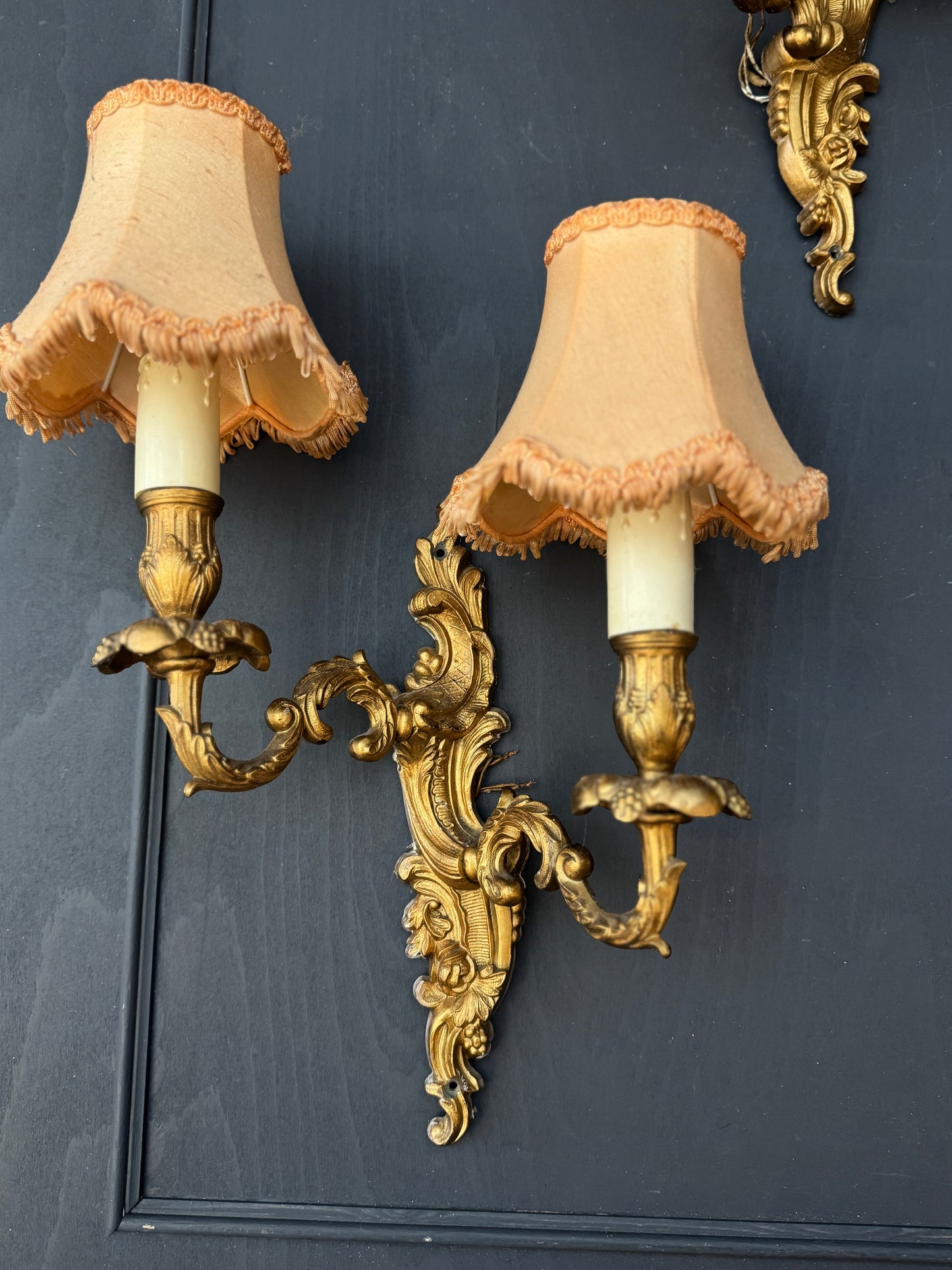 French Gilded Antique Wall Lights & Wall Scone