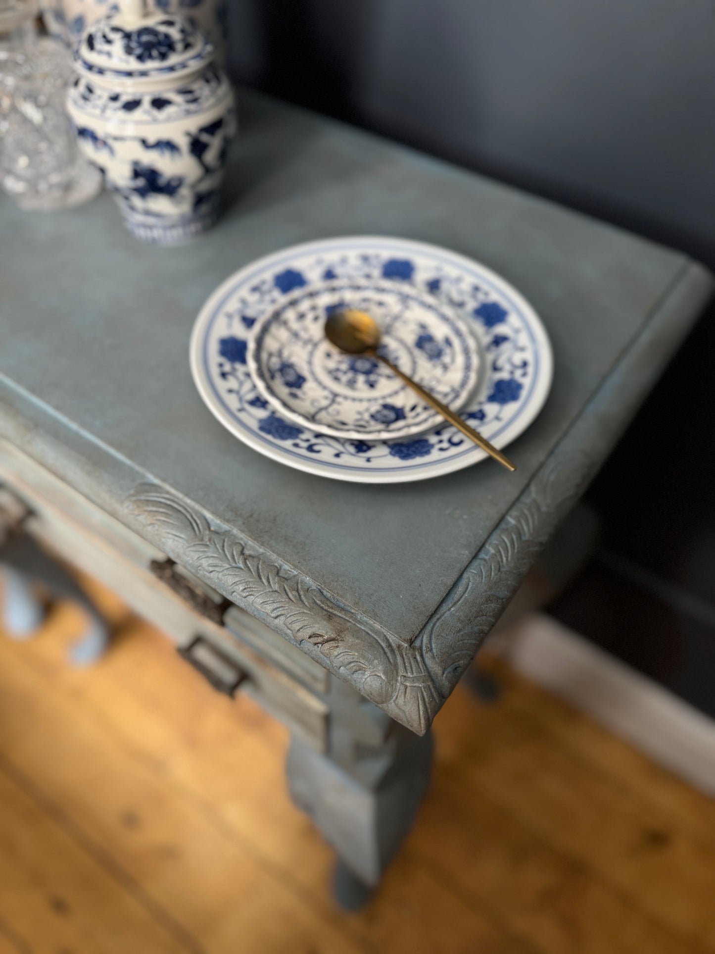 Antique Upcycled French Bedside Tables – One of a Kind Pair