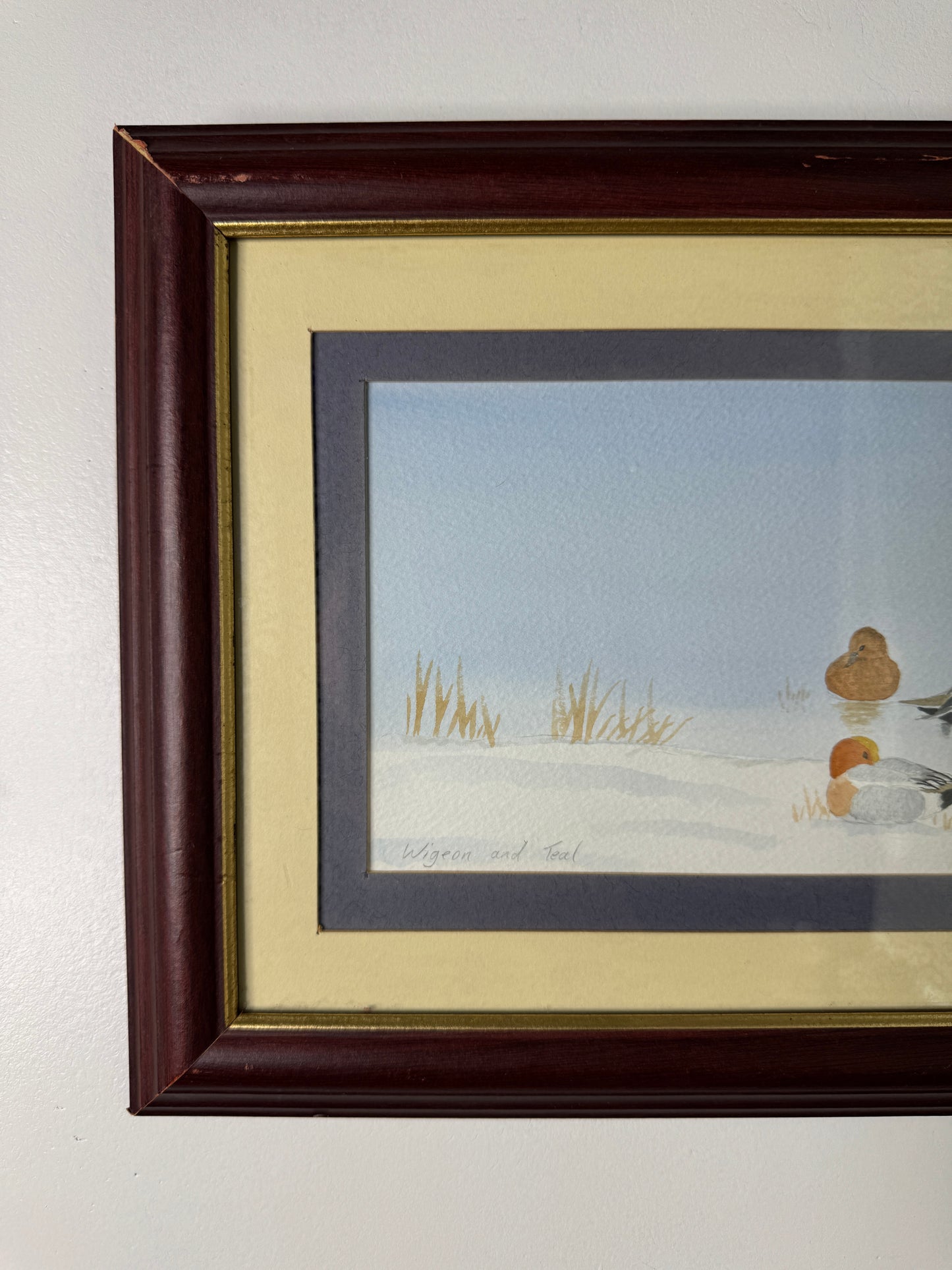 “Pintails in Poise” – Original Watercolour Pair by M.S. Wakefield