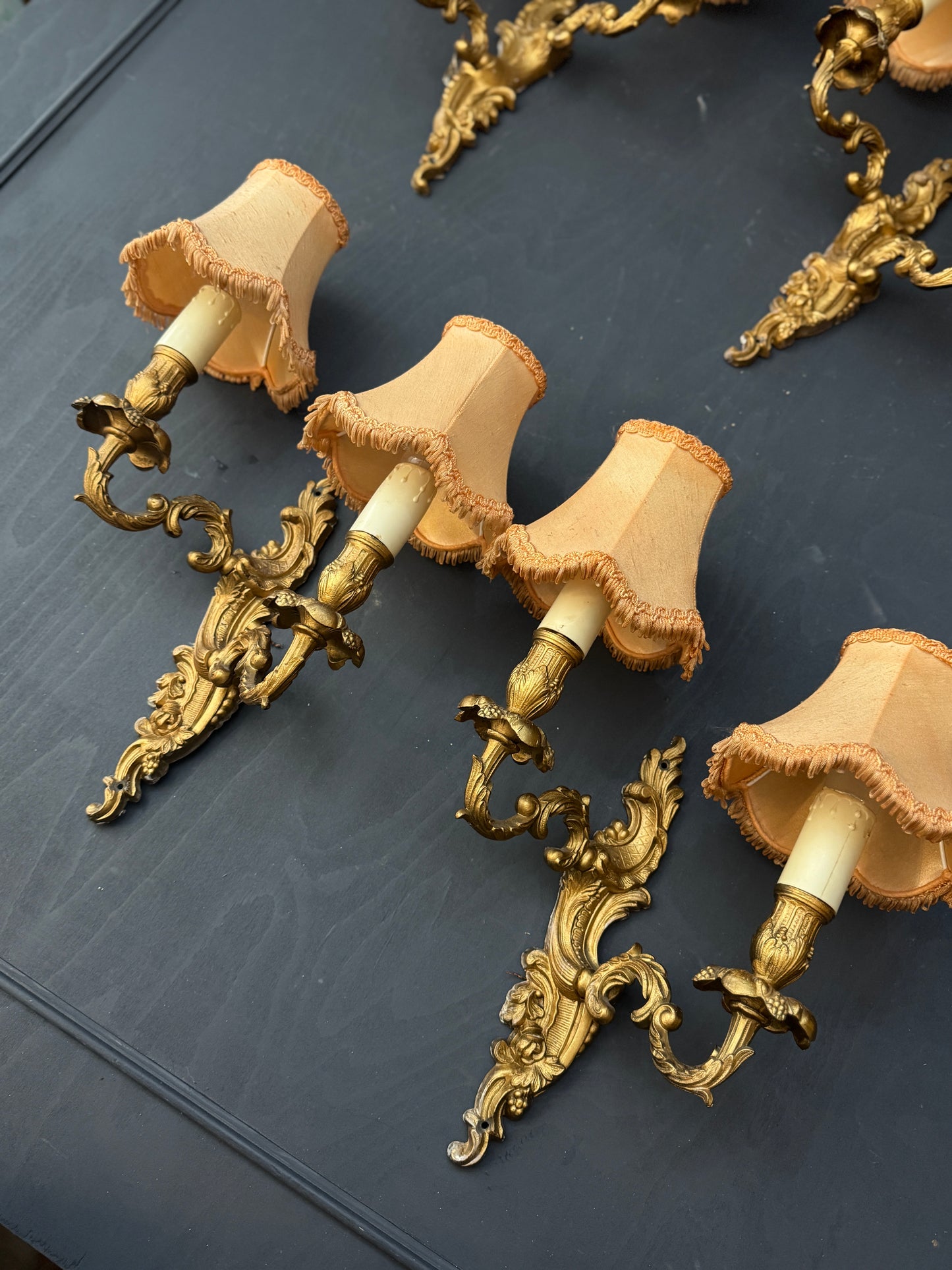 French Gilded Antique Wall Lights & Wall Scone