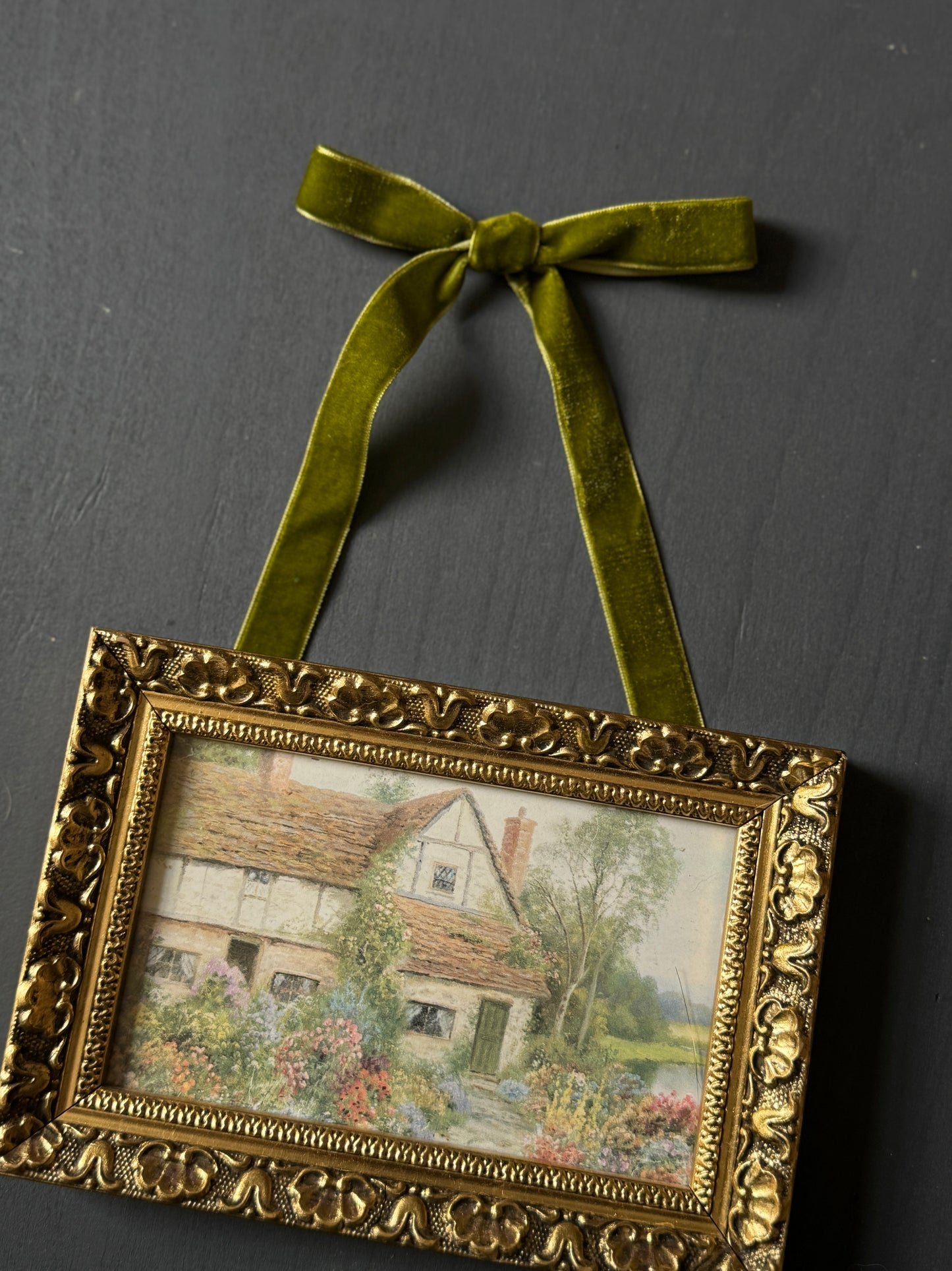 Opulent Knots – Velvet Ribbon Bows for Elegant Styling - Olive Green