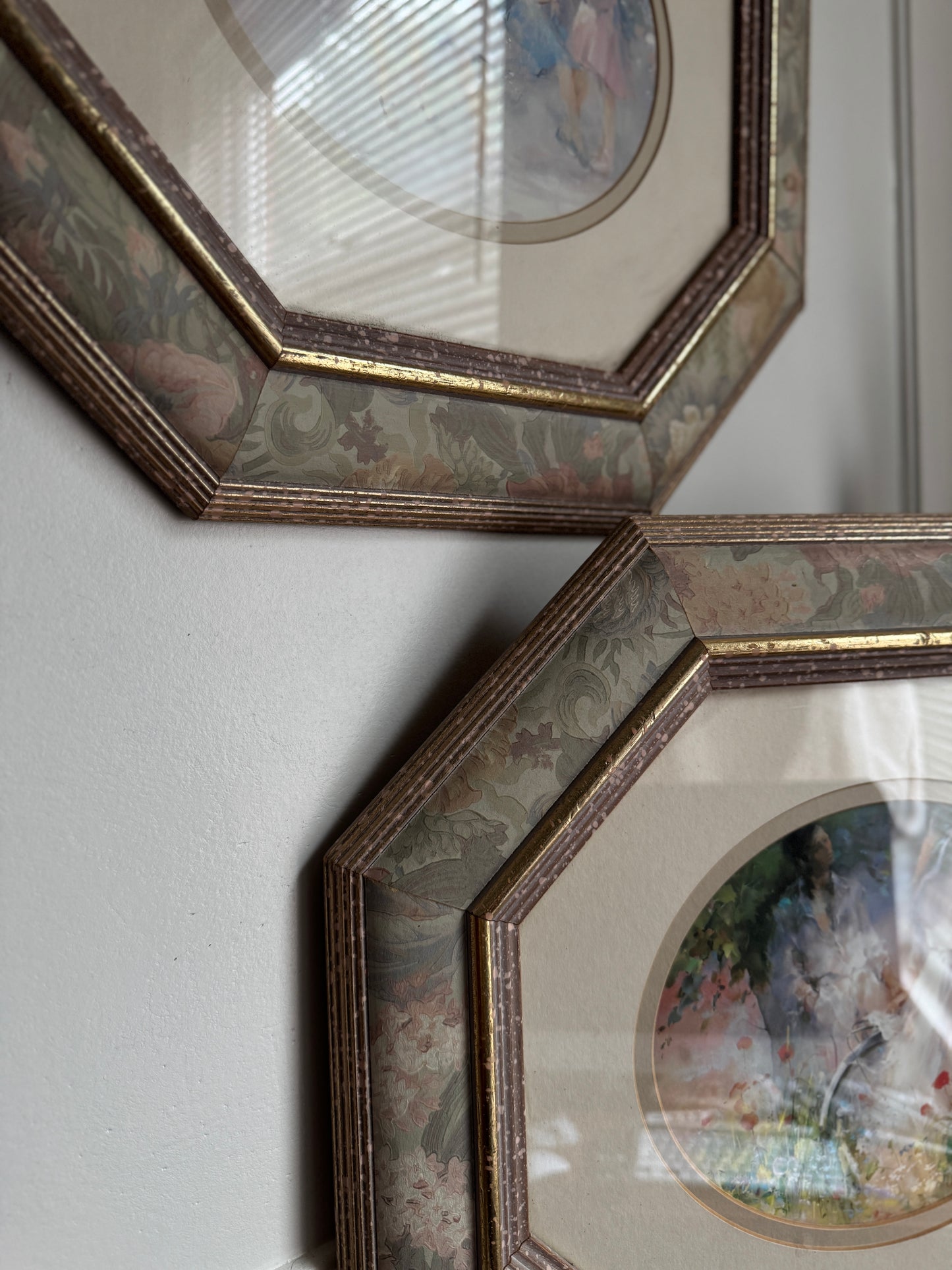 Vintage Fine Art Print Pair – “Just the Two of Us”