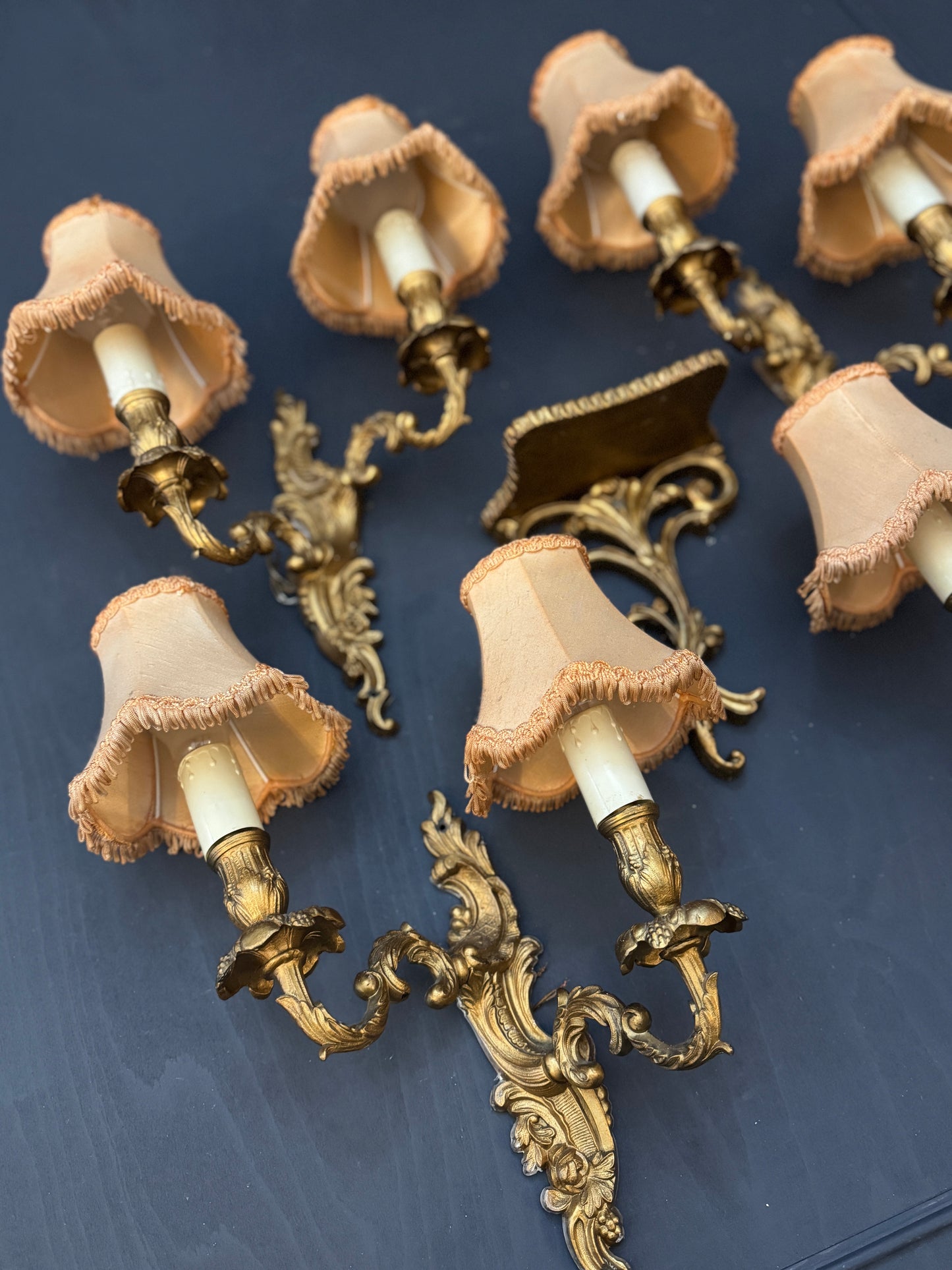 French Gilded Antique Wall Lights & Wall Scone
