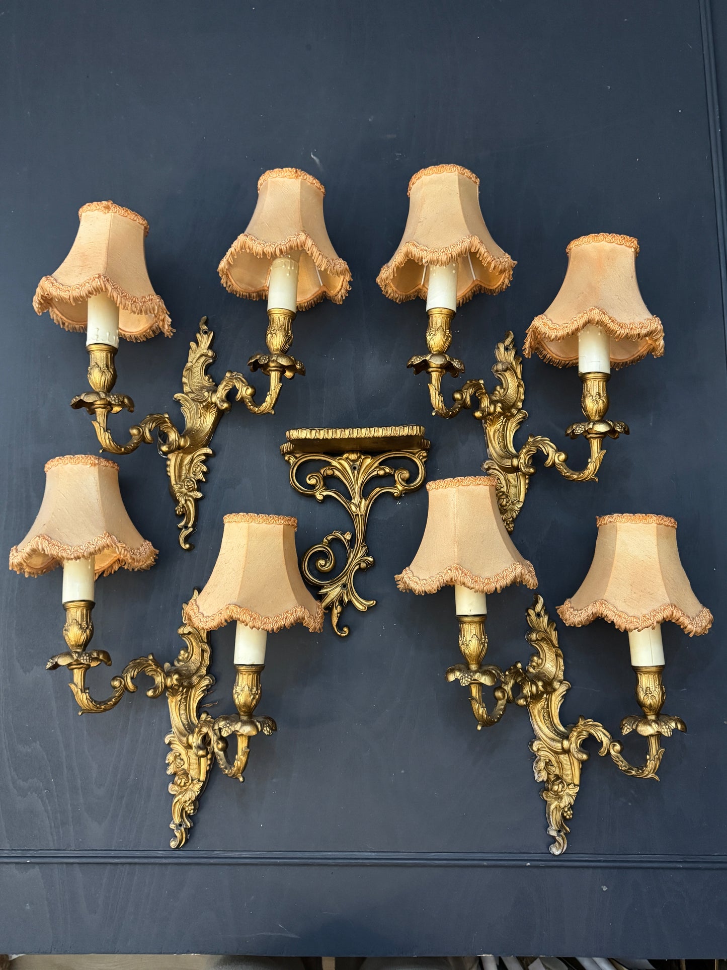French Gilded Antique Wall Lights & Wall Scone