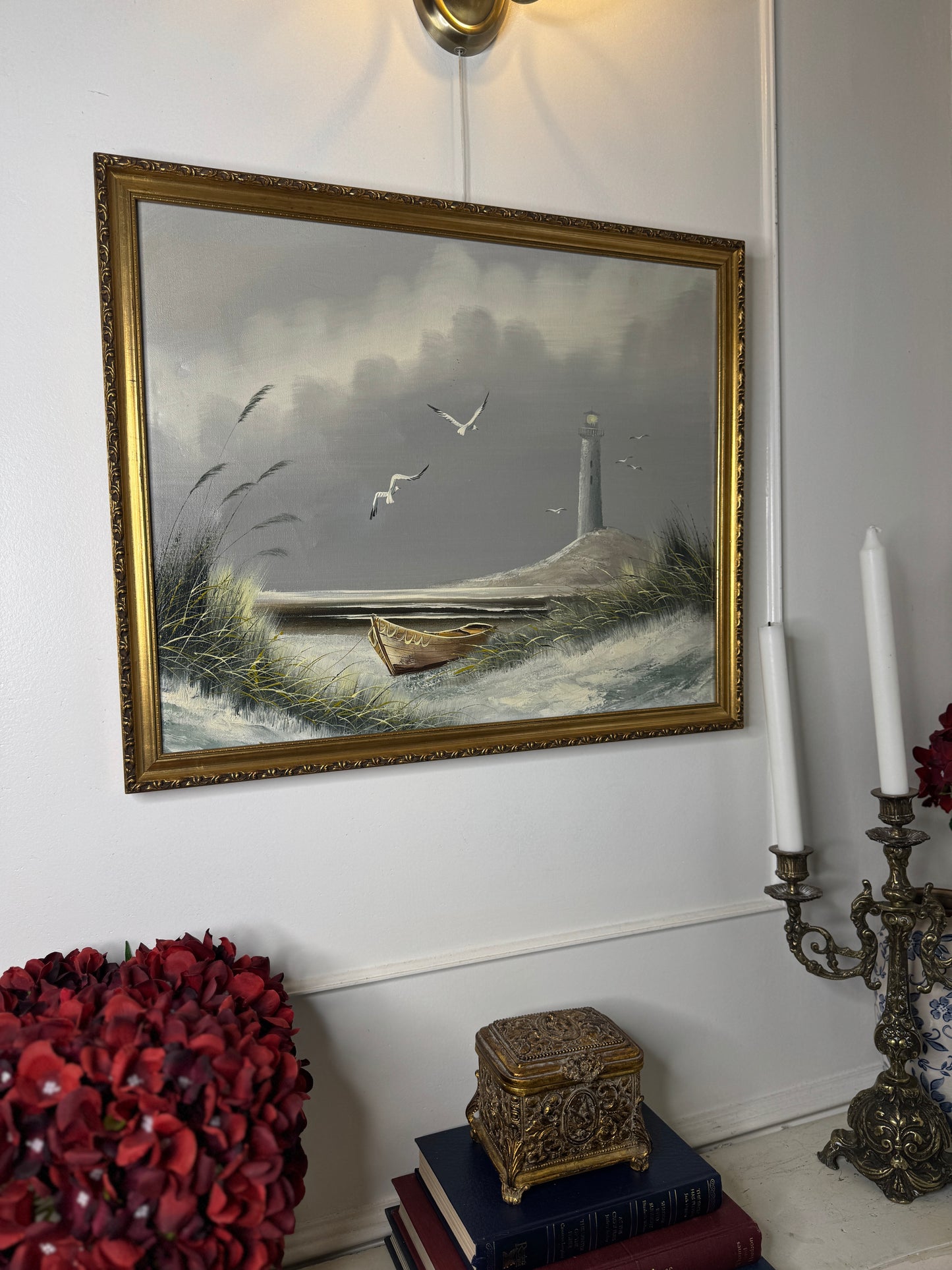 Silent Watch – Coastal Oil on Canvas