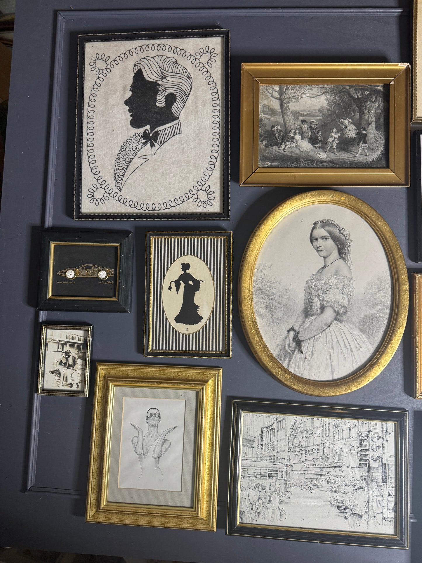 Noir Elegance Collection – Vintage Gallery Wall Set