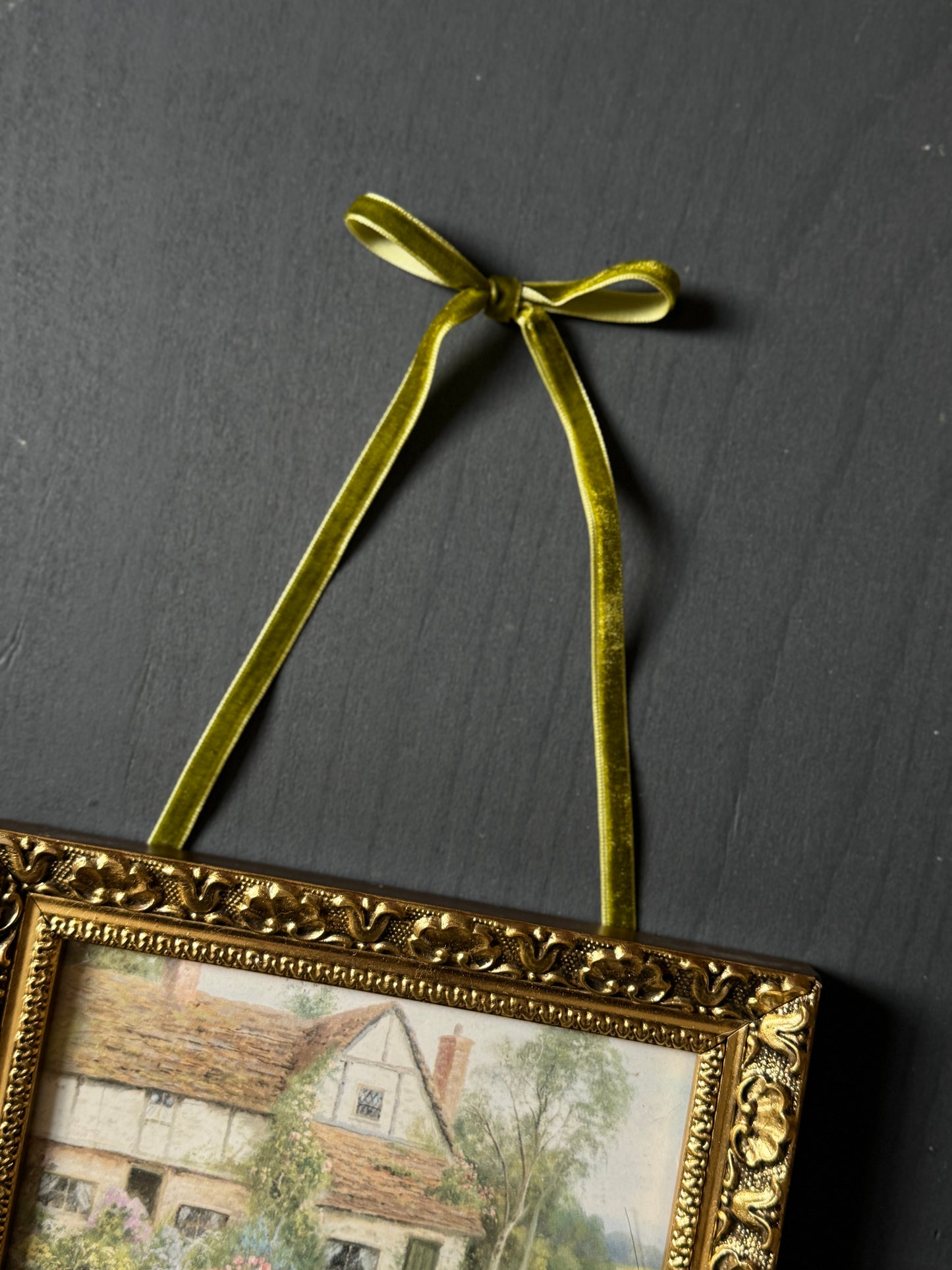 Opulent Knots – Velvet Ribbon Bows for Elegant Styling - Olive Green
