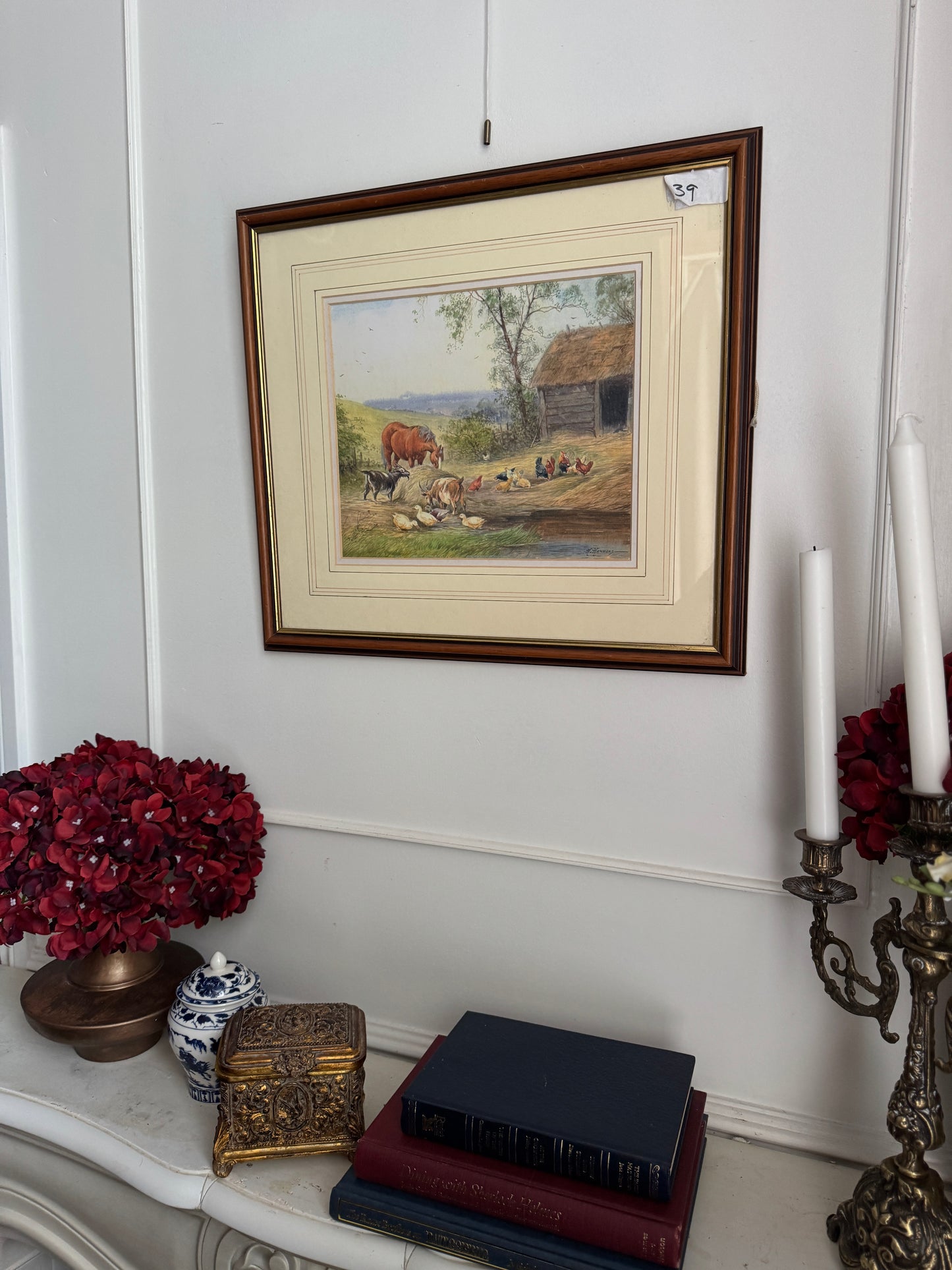 Tranquil Countryside Charm: Rural Scene by A.D. Bell (Horace Hammond)