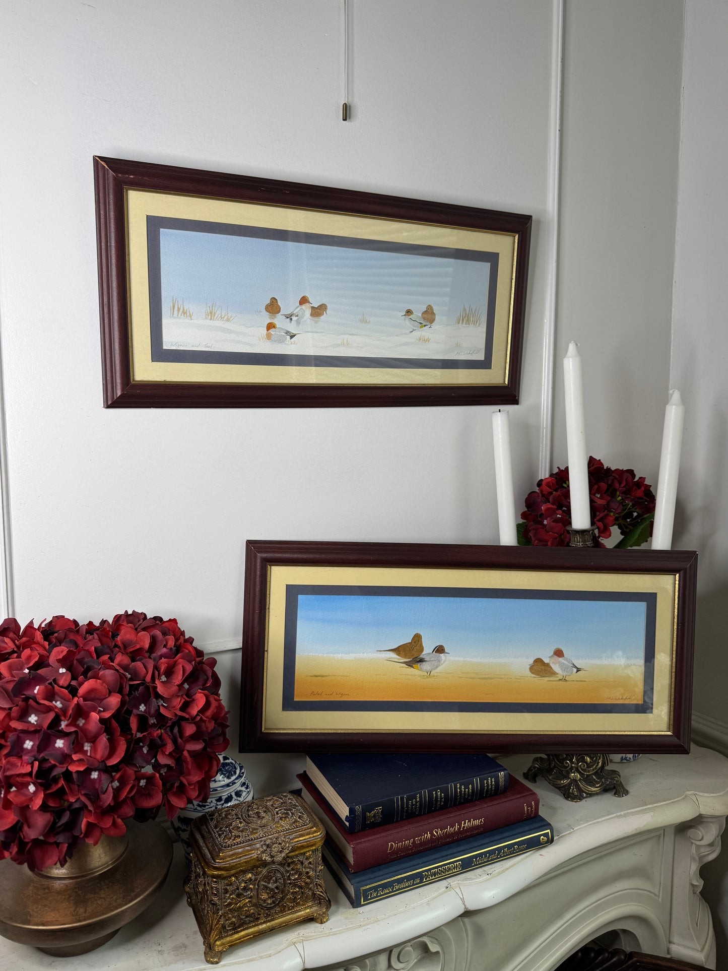 “Pintails in Poise” – Original Watercolour Pair by M.S. Wakefield