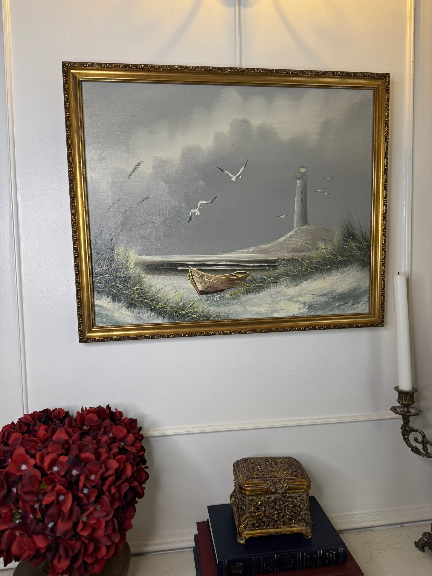 Silent Watch – Coastal Oil on Canvas