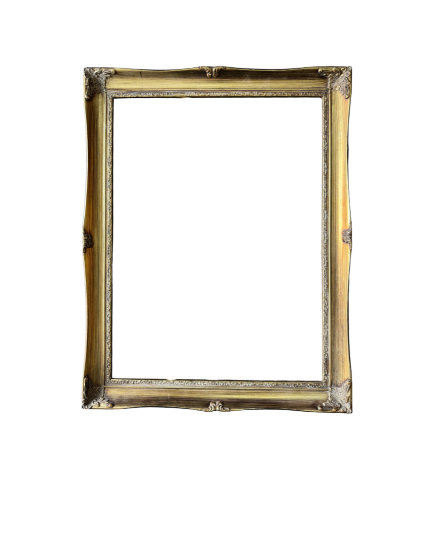 Antique Gold Swept Éclaire Frame