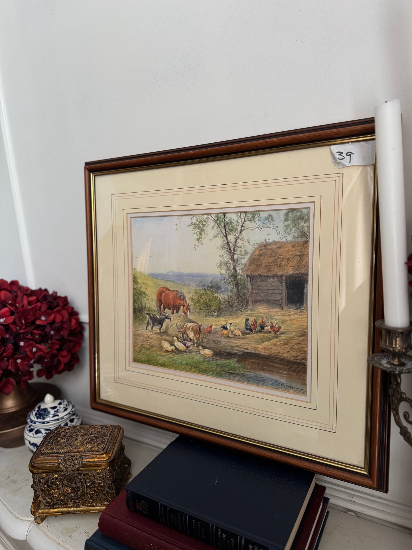 Tranquil Countryside Charm: Rural Scene by A.D. Bell (Horace Hammond)