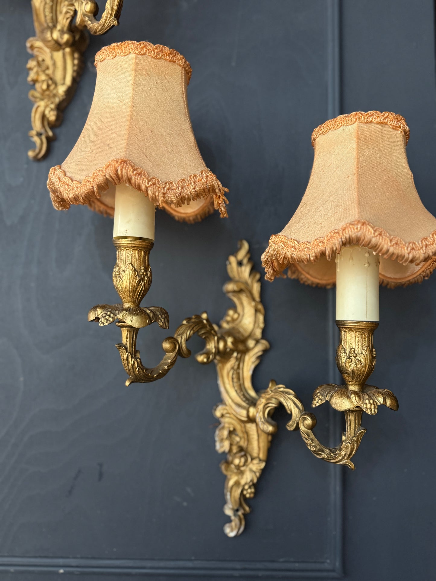 French Gilded Antique Wall Lights & Wall Scone