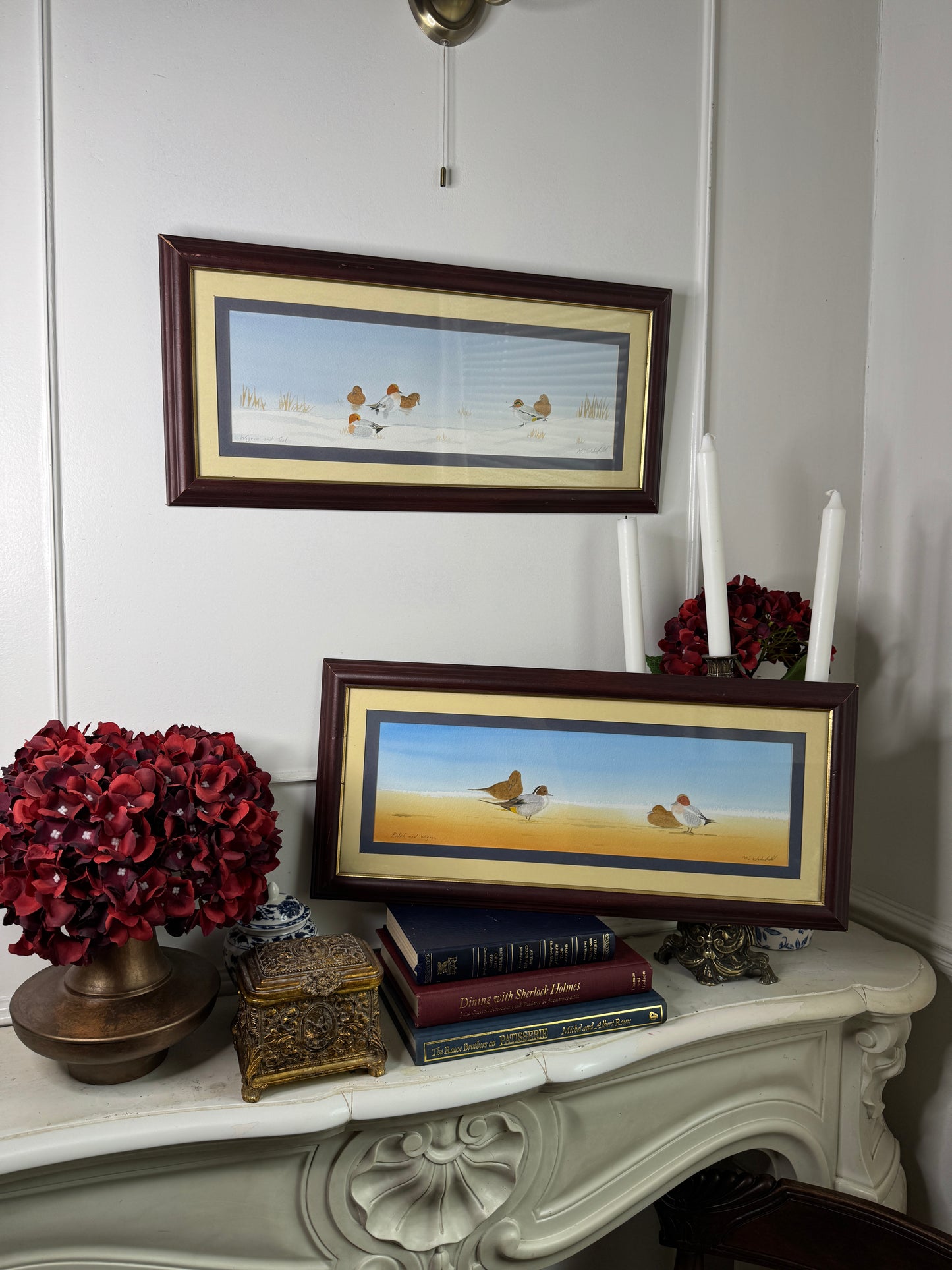 “Pintails in Poise” – Original Watercolour Pair by M.S. Wakefield