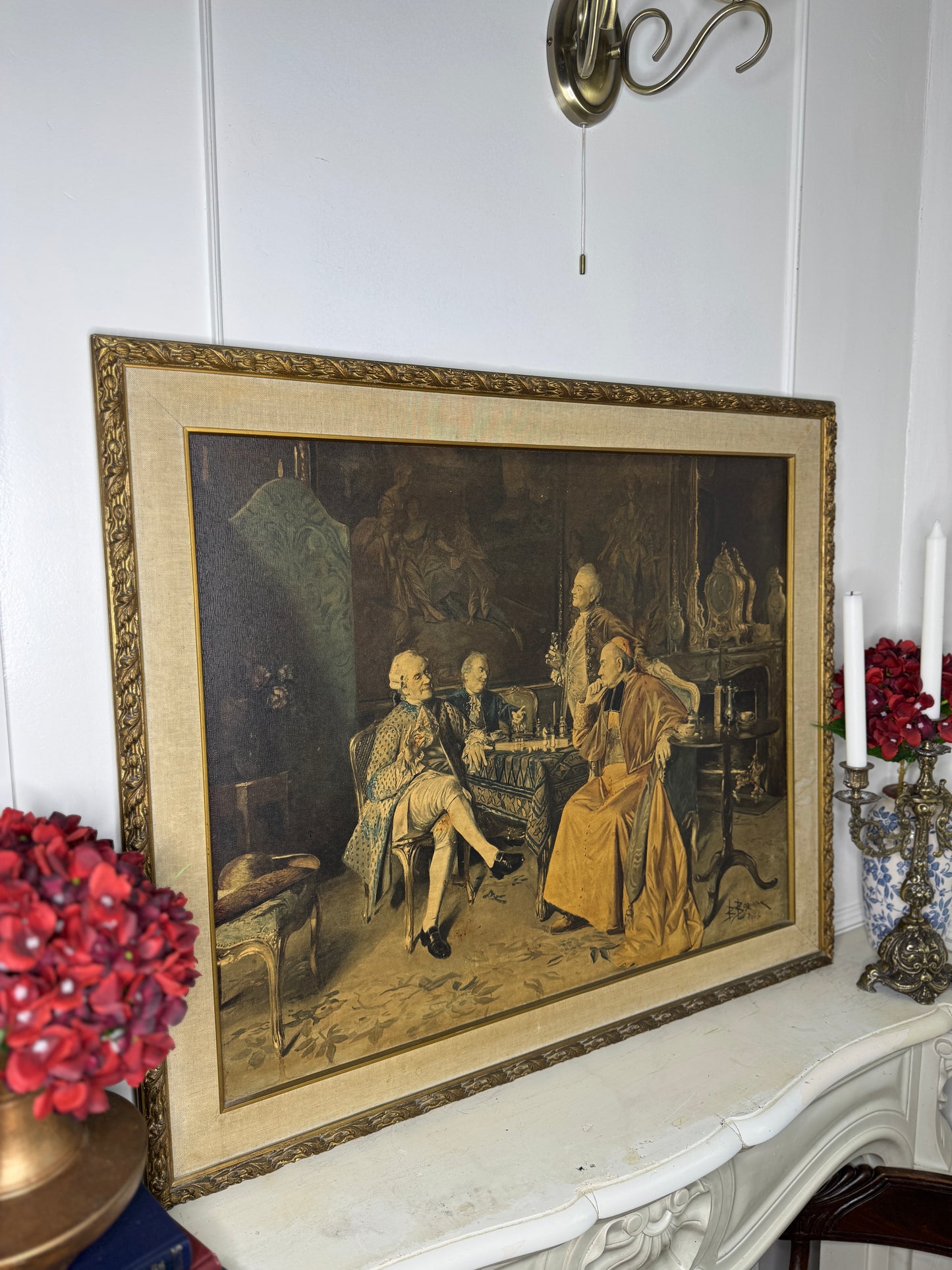 B Boziona Paris" Textured Print in gilt edged frame