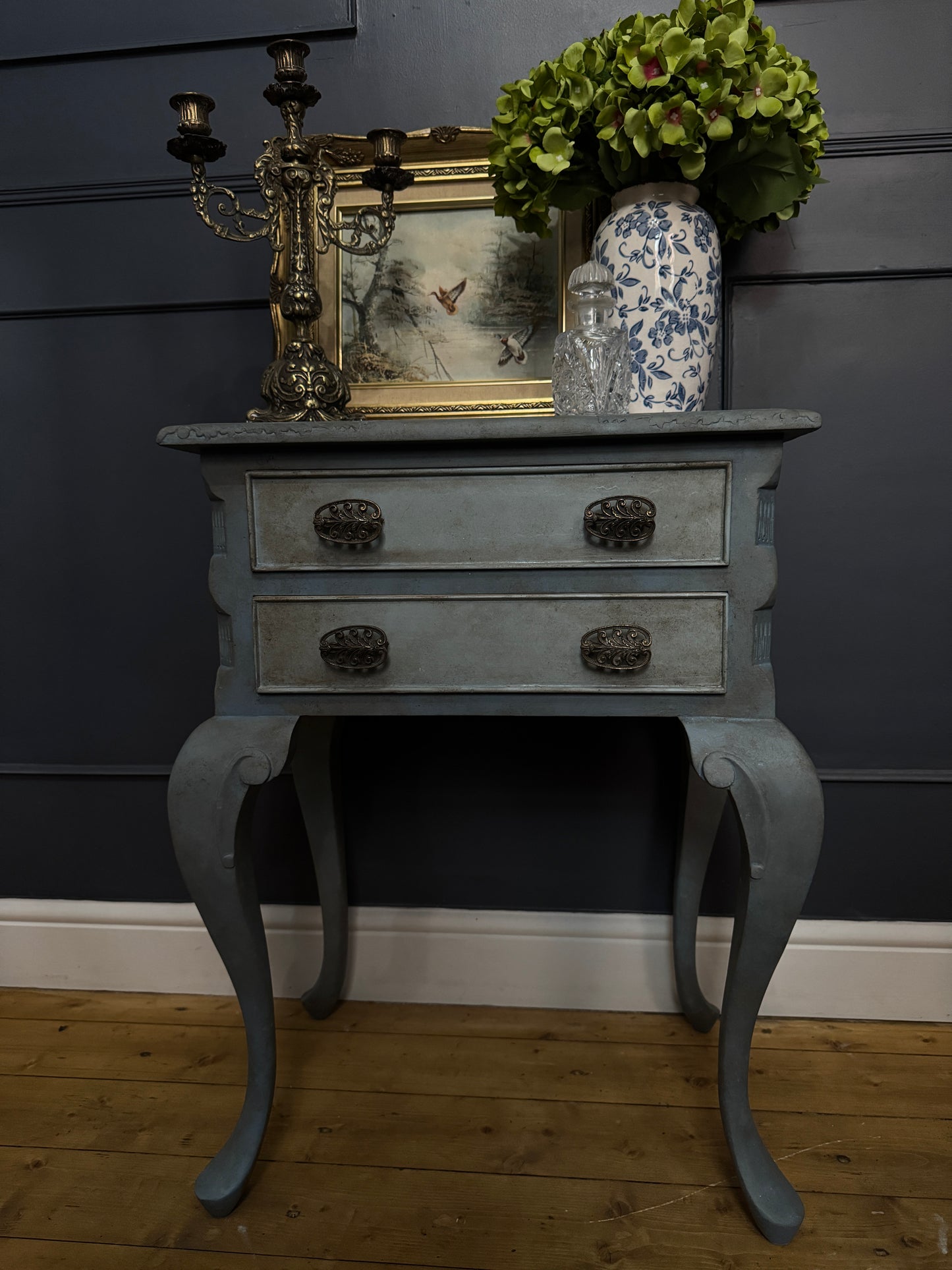 Antique Upcycled French Bedside Tables – One of a Kind Pair
