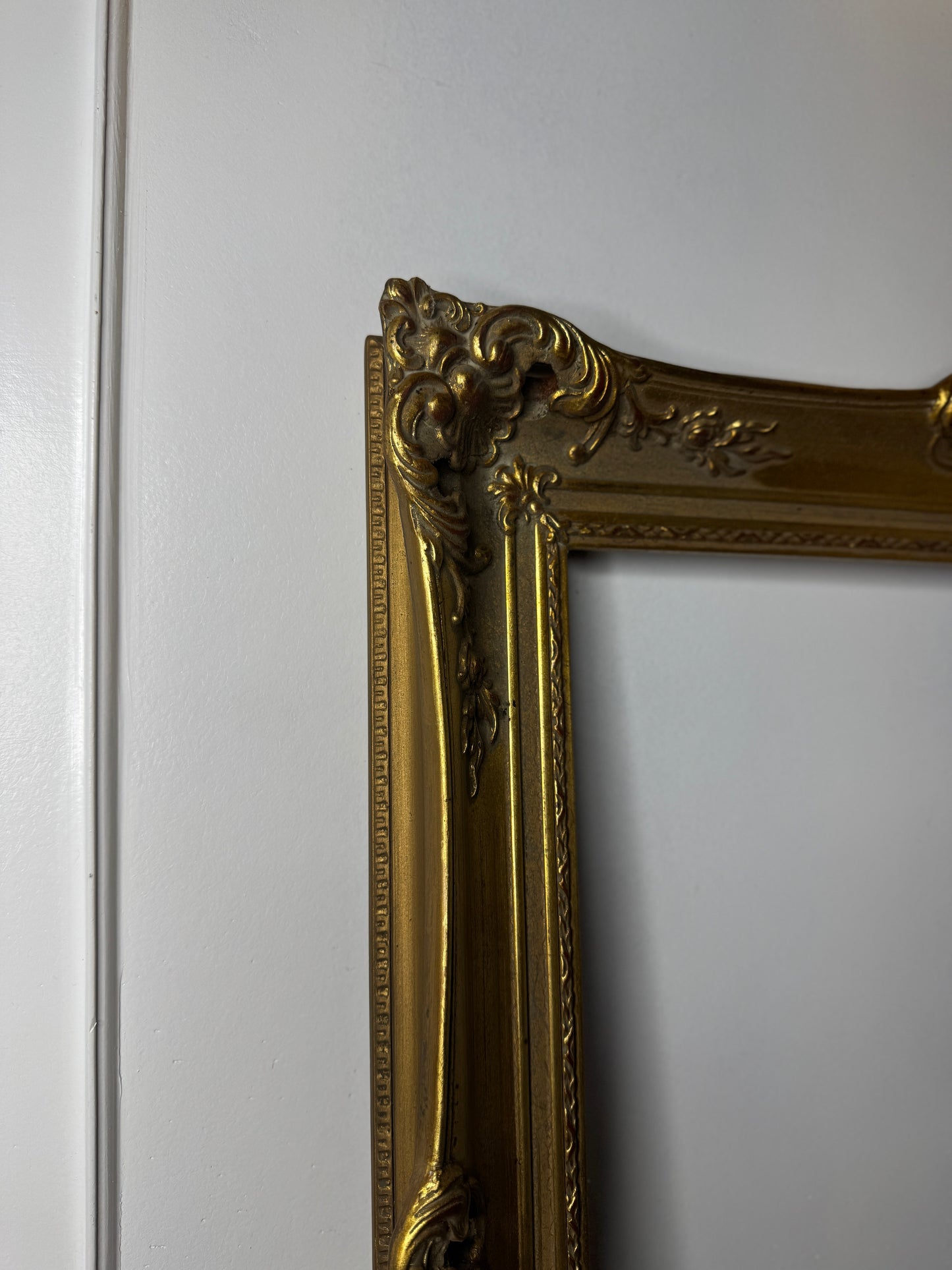 Czech Royalty – Vintage Gold Gilt Ornate Frame from Bohemia