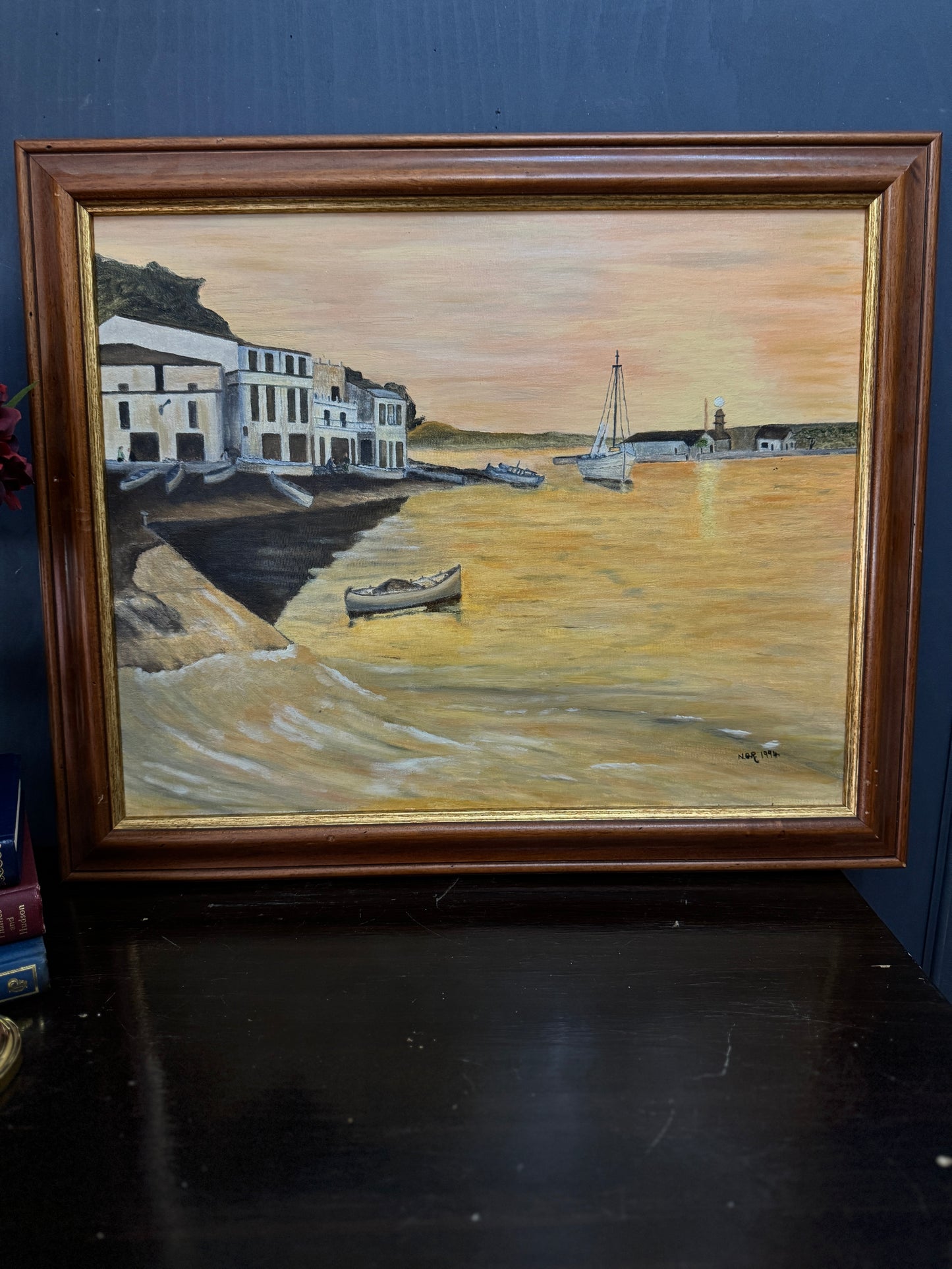 Golden Shorelines – Original Oil Painting by N.G. Reynolds