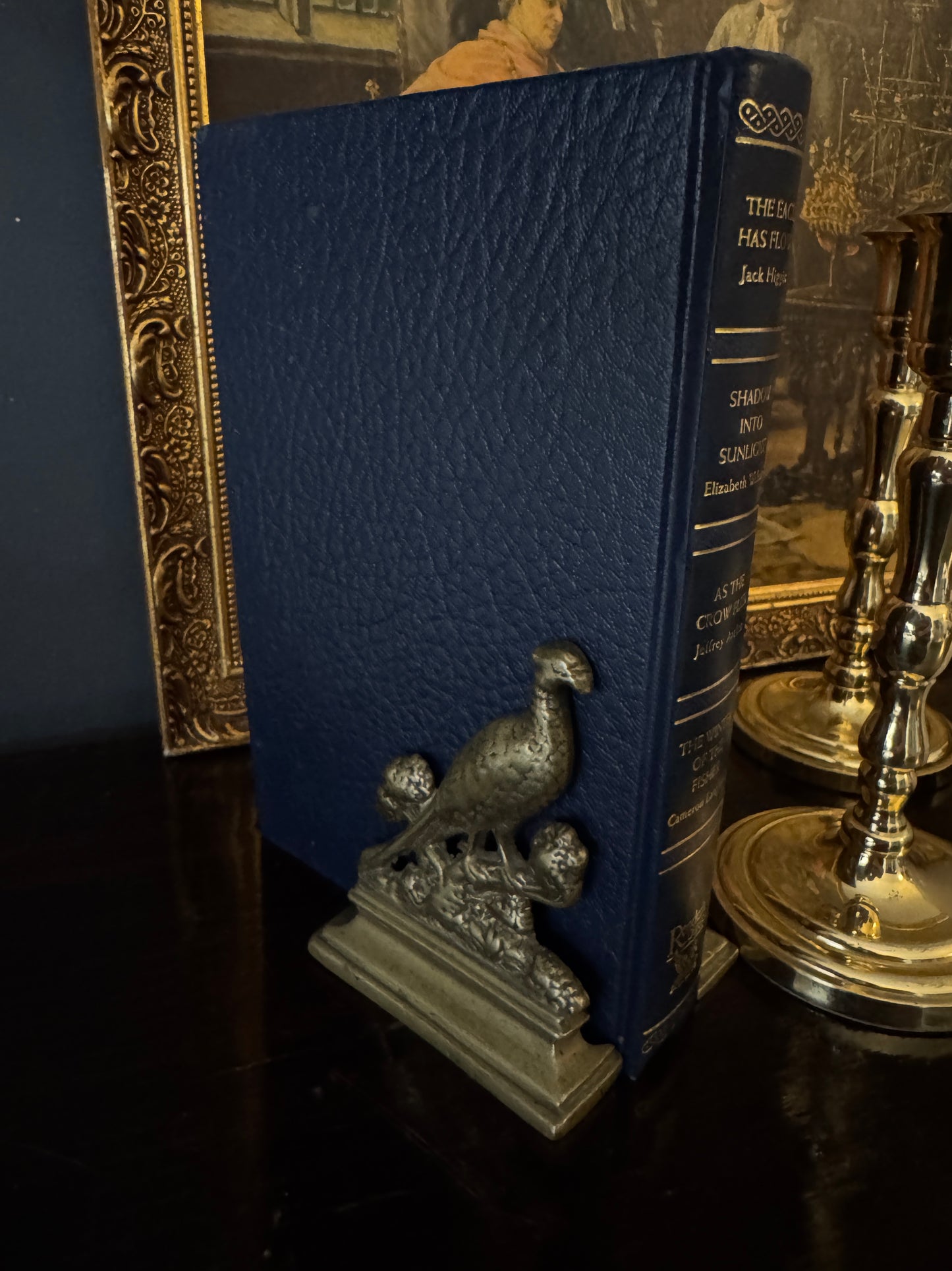 Vintage Brass Pheasant Bookend