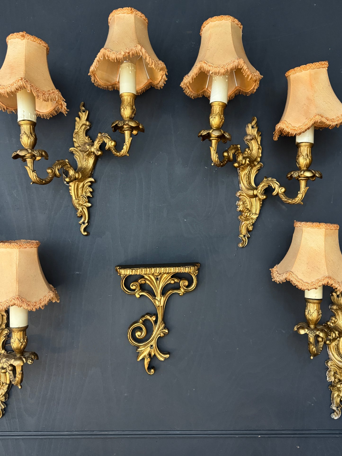 French Gilded Antique Wall Lights & Wall Scone