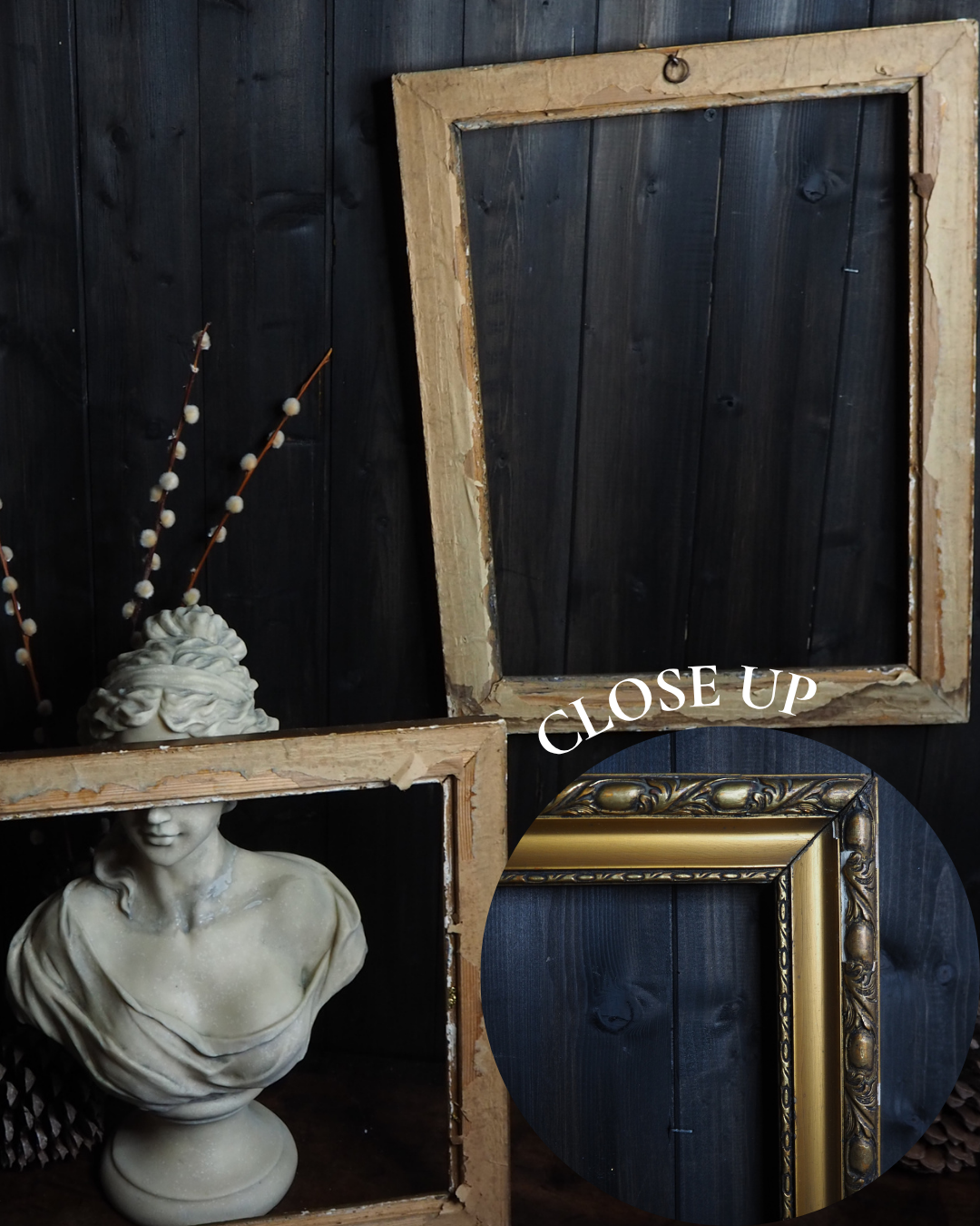 The Golden Heirlooms - Antique Gold Gilt Frame Pair