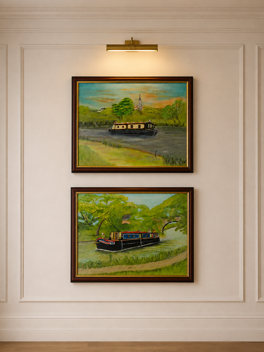 Moments on a Colourful Tide - Original Oil Painting by N.G. Reynolds
