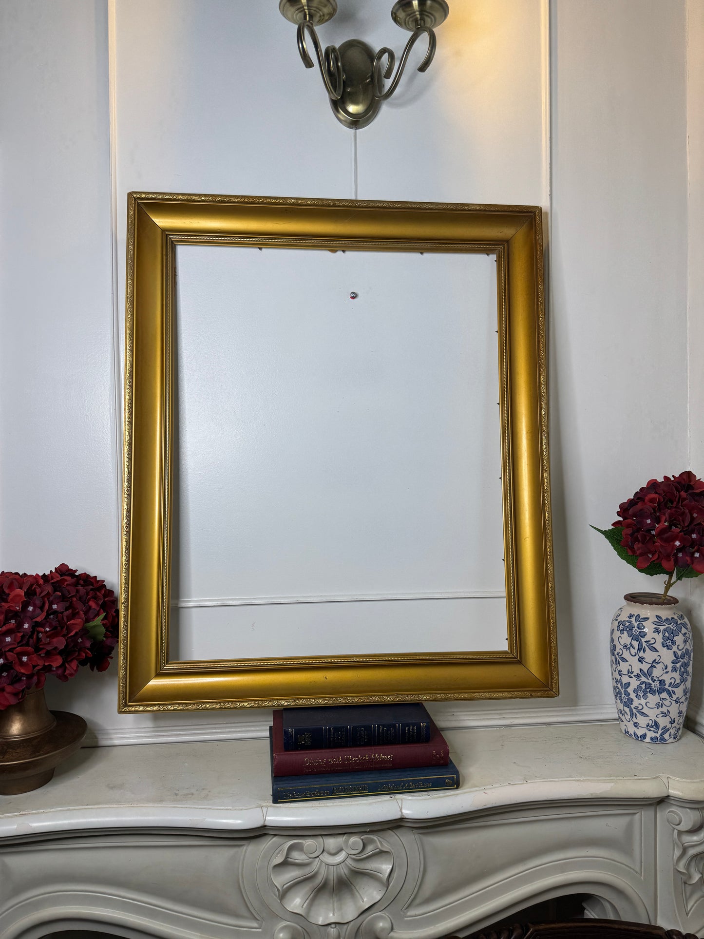 Extra Thick Antique Gold Frame – Large Rome Ornate Frame