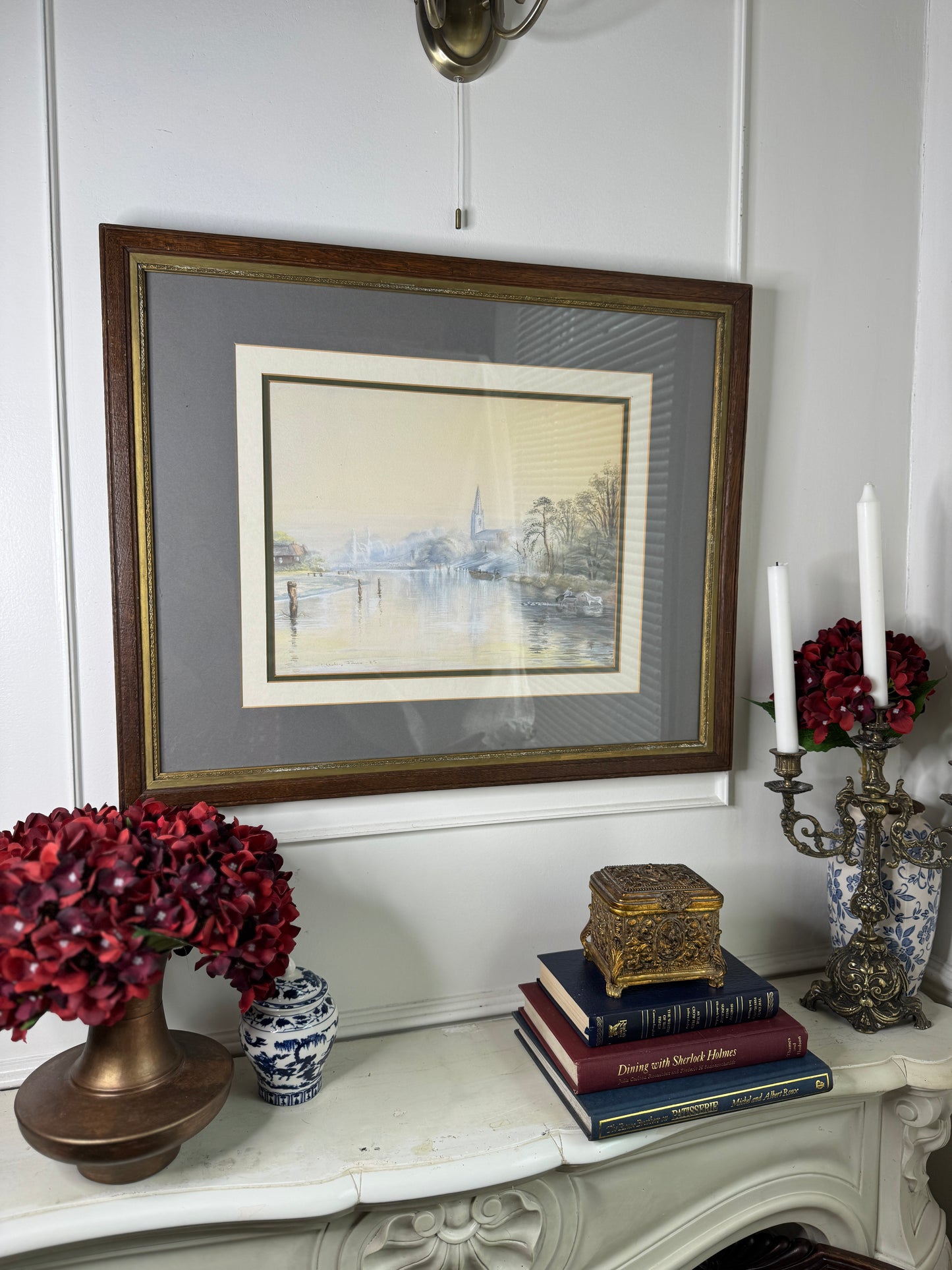 Wesley Jones 1925 – Signed Vintage Watercolour Painting