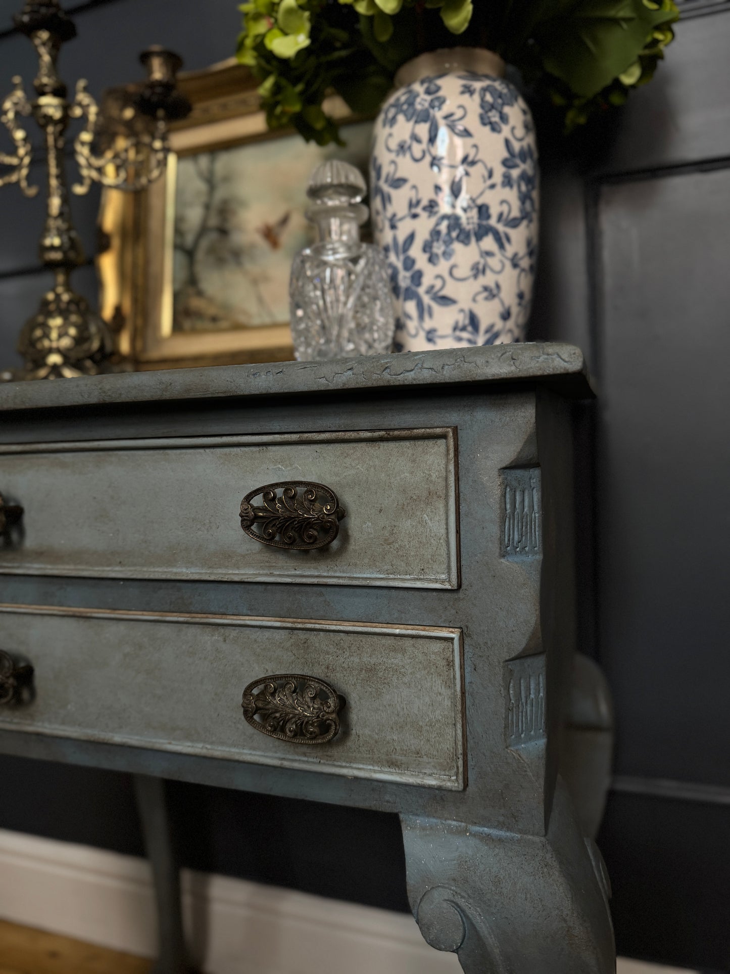 Antique Upcycled French Bedside Tables – One of a Kind Pair