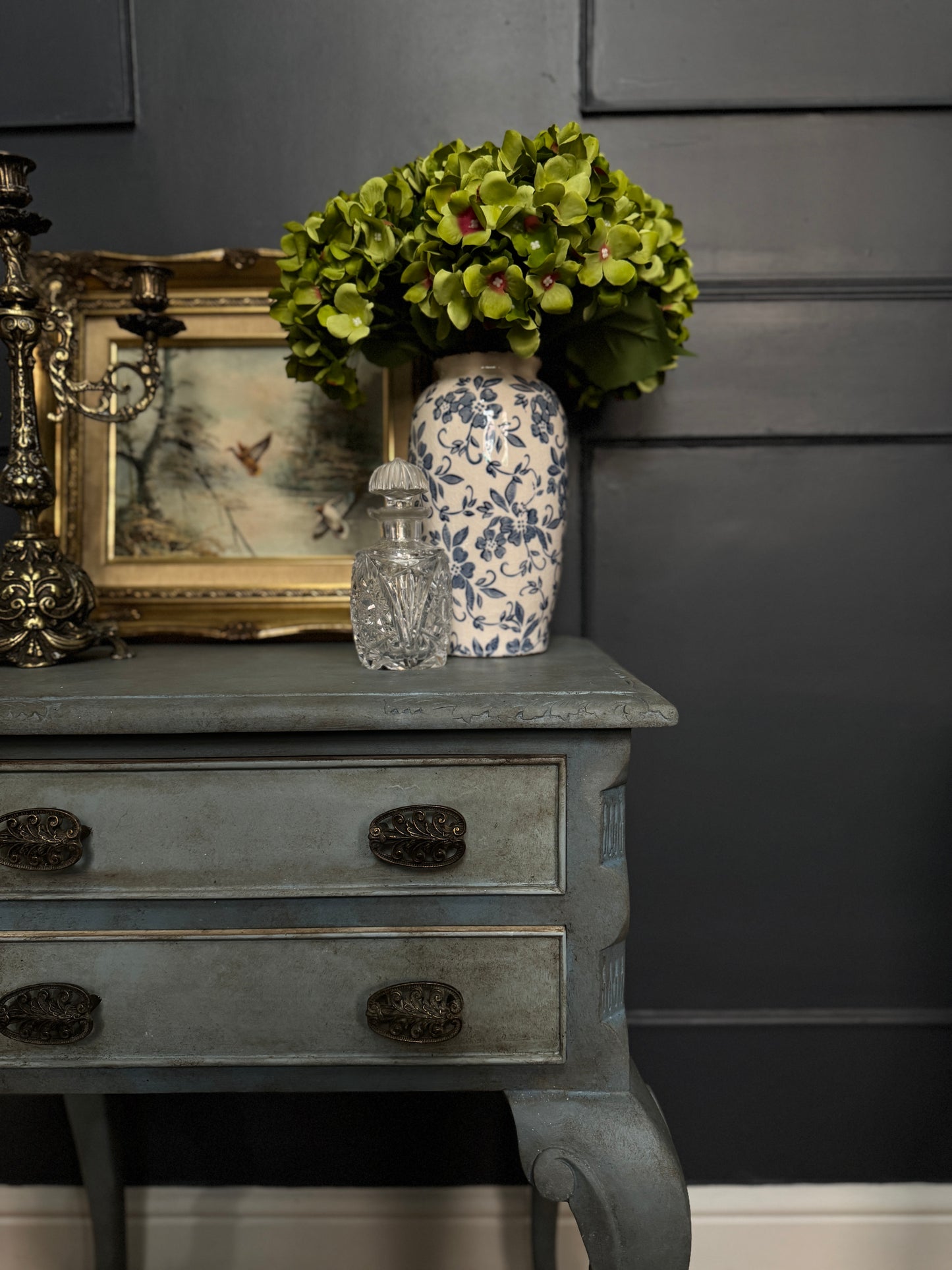 Antique Upcycled French Bedside Tables – One of a Kind Pair