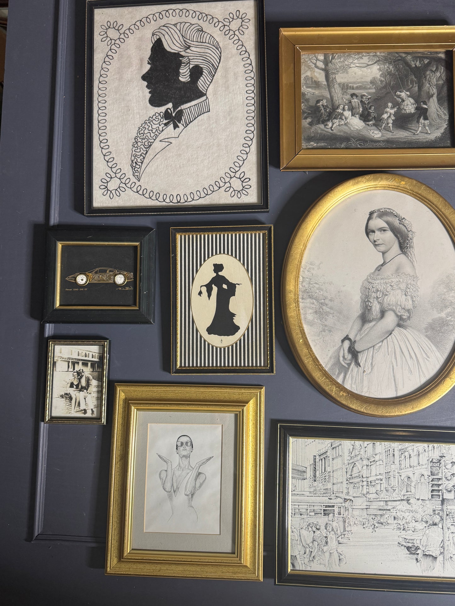 Noir Elegance Collection – Vintage Gallery Wall Set