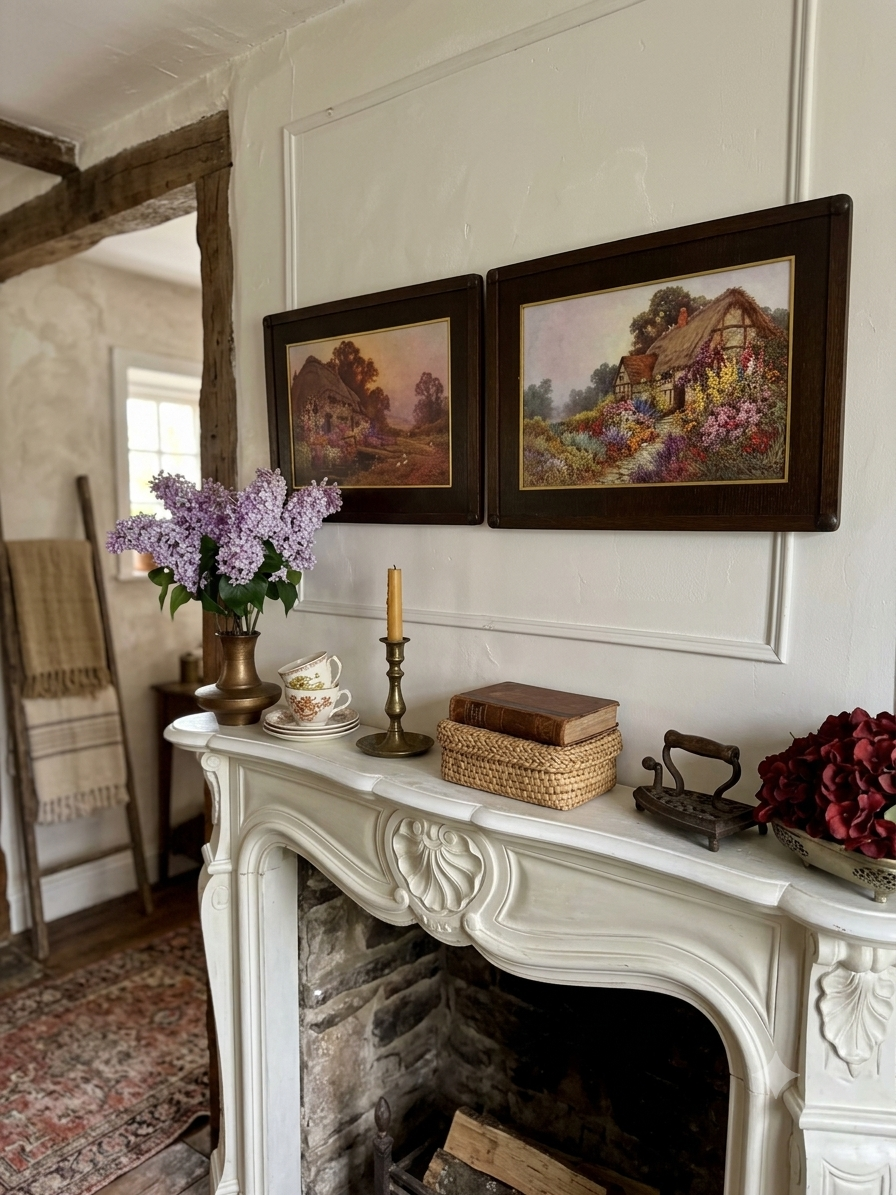 Alfred de Breanski Jr “Thatched Cottage” & “A Devonshire Garden” – Duo